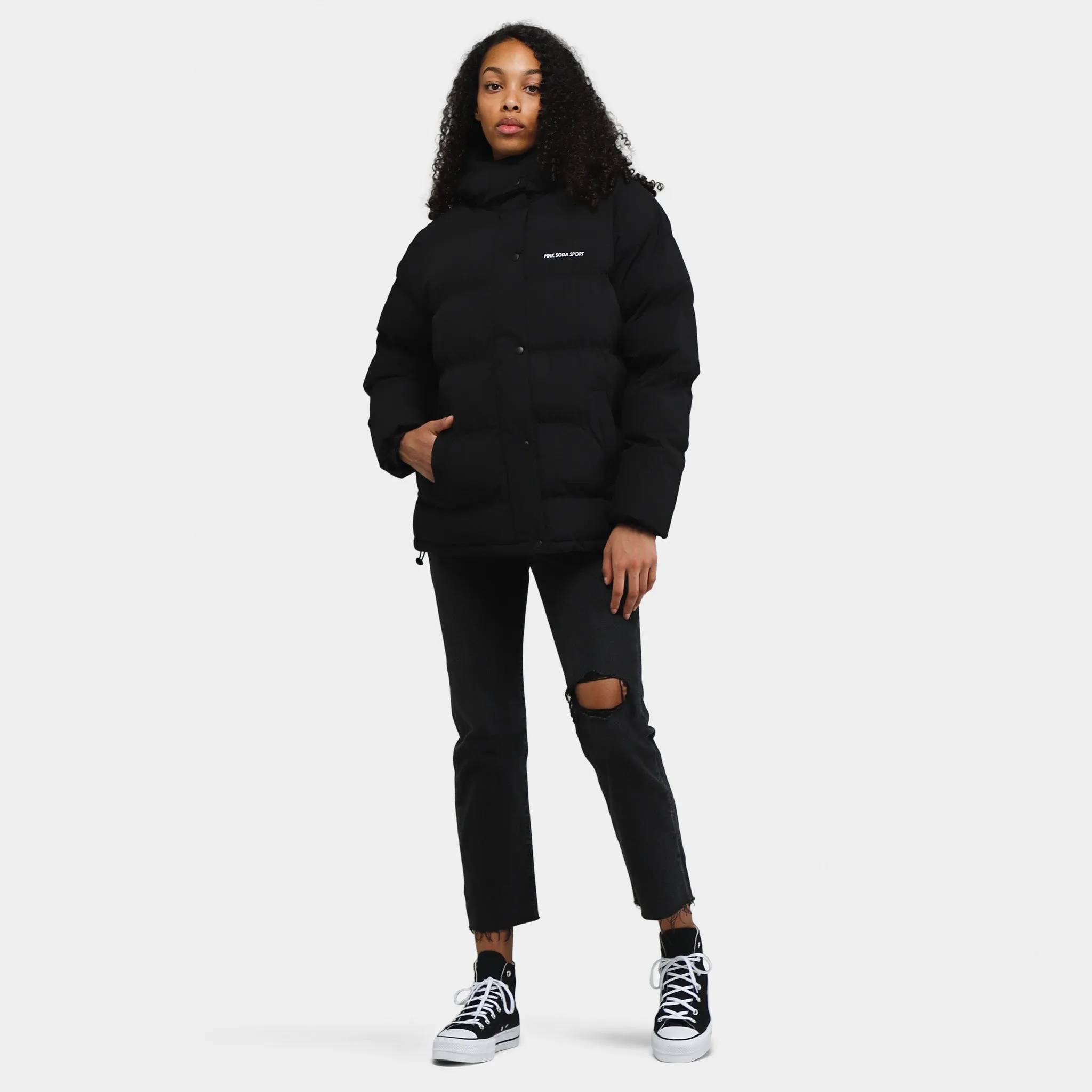 Pink Soda Sport Women's Cali Padded Jacket / Black sold by JD Sports product image thumbnail 5