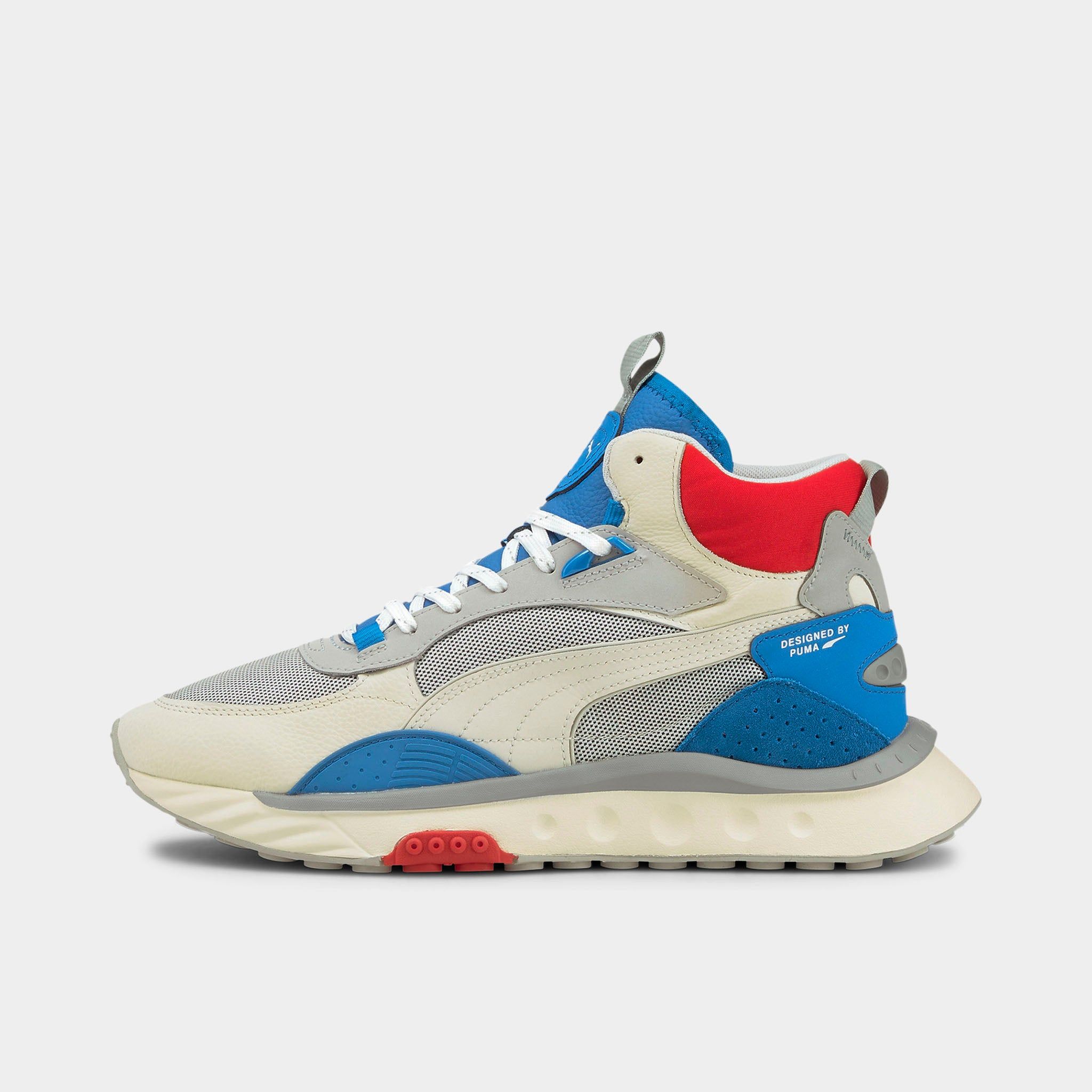 Puma Wild Rider Mid Ivory Glow / Blue sold by JD Sports