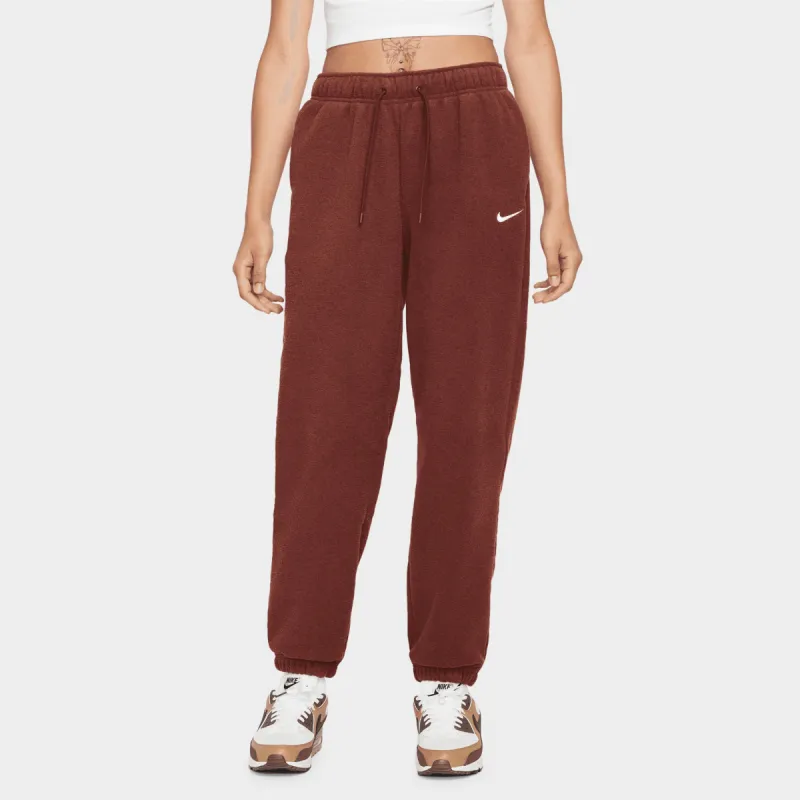 Nike Women's Sportswear Essentials Plush High-Rise Joggers Bronze Eclipse / White sold by JD Sports