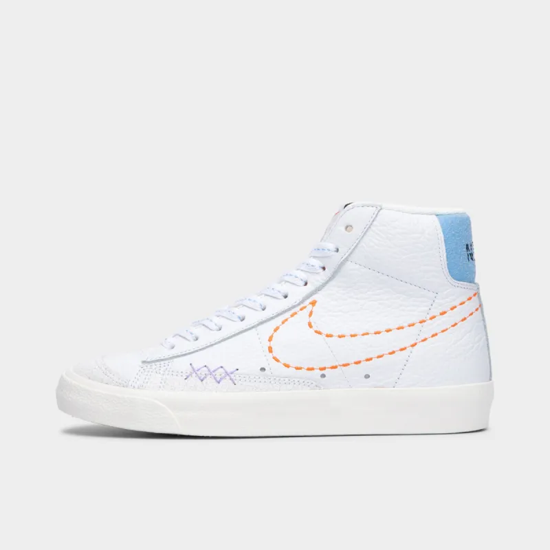 Nike Women's Blazer Mid 77 White / Safety Orange - Lilac sold by JD Sports