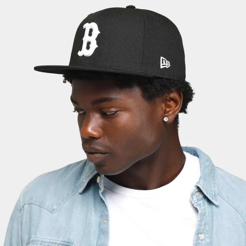 New Era Boston Red Sox 59Fifty Cap Black / White sold by JD Sports