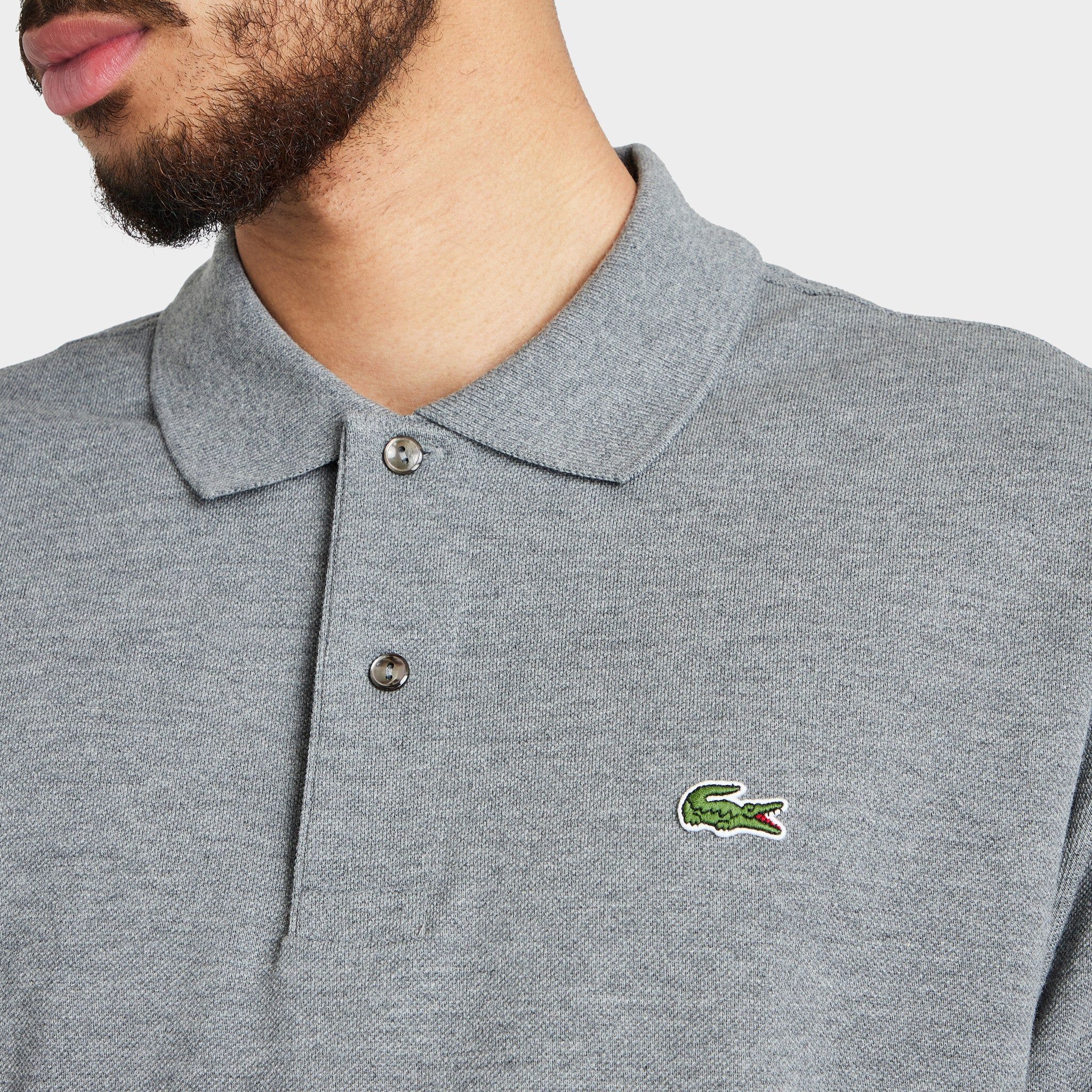Lacoste Marl Knit Polo Shirt / Heather Lead sold by JD Sports product image thumbnail 4