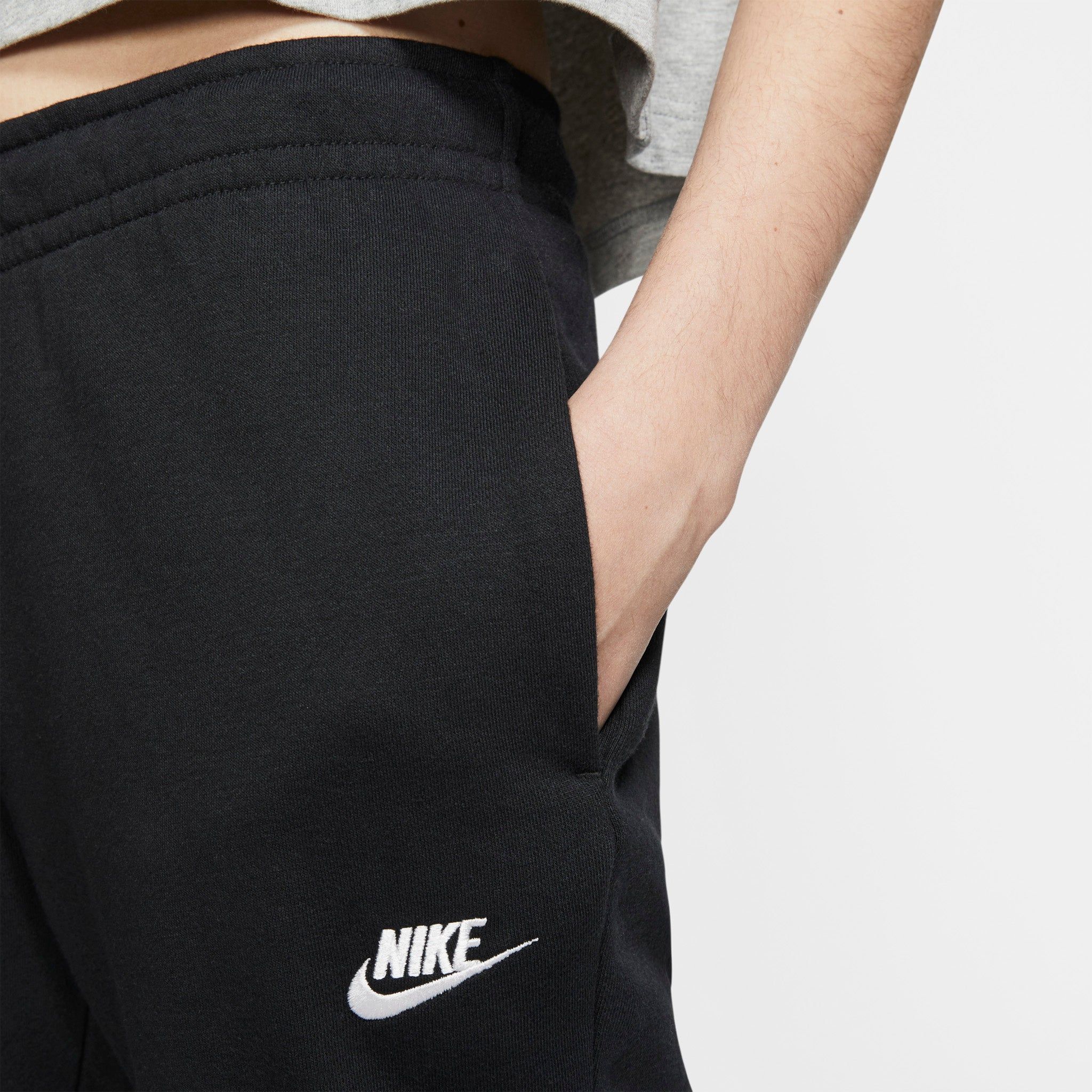 Nike Sportswear Women's Essential Fleece Pants Black / White sold by JD Sports product image thumbnail 4