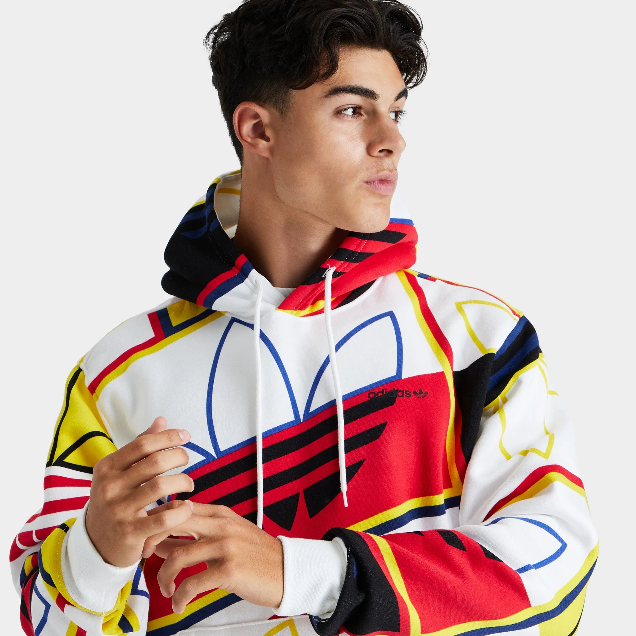 adidas Originals Logo Play Pullover Hoodie / White sold by JD Sports product image thumbnail 3