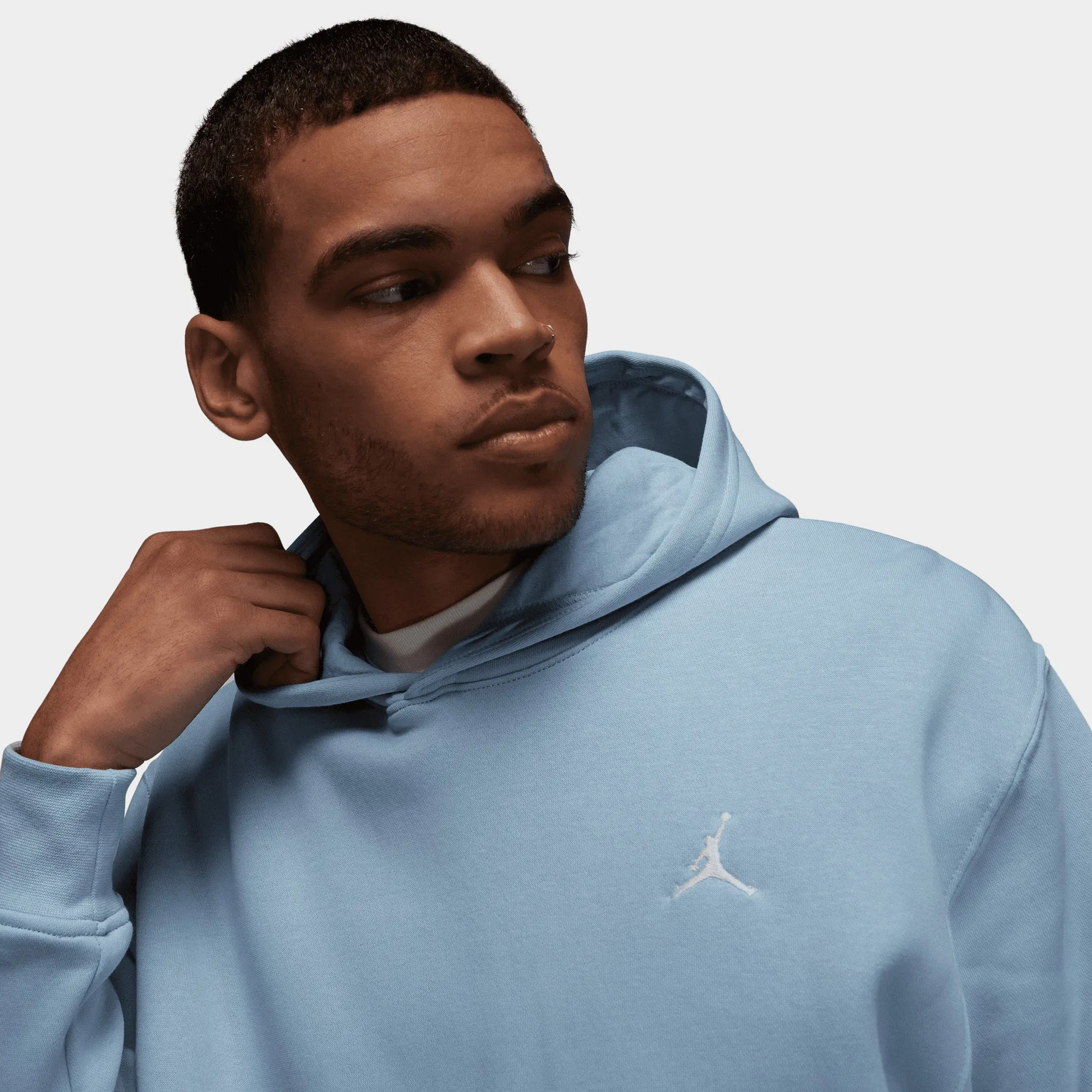Jordan Essentials Fleece Pullover Hoodie / Blue Grey sold by JD Sports product image thumbnail 3