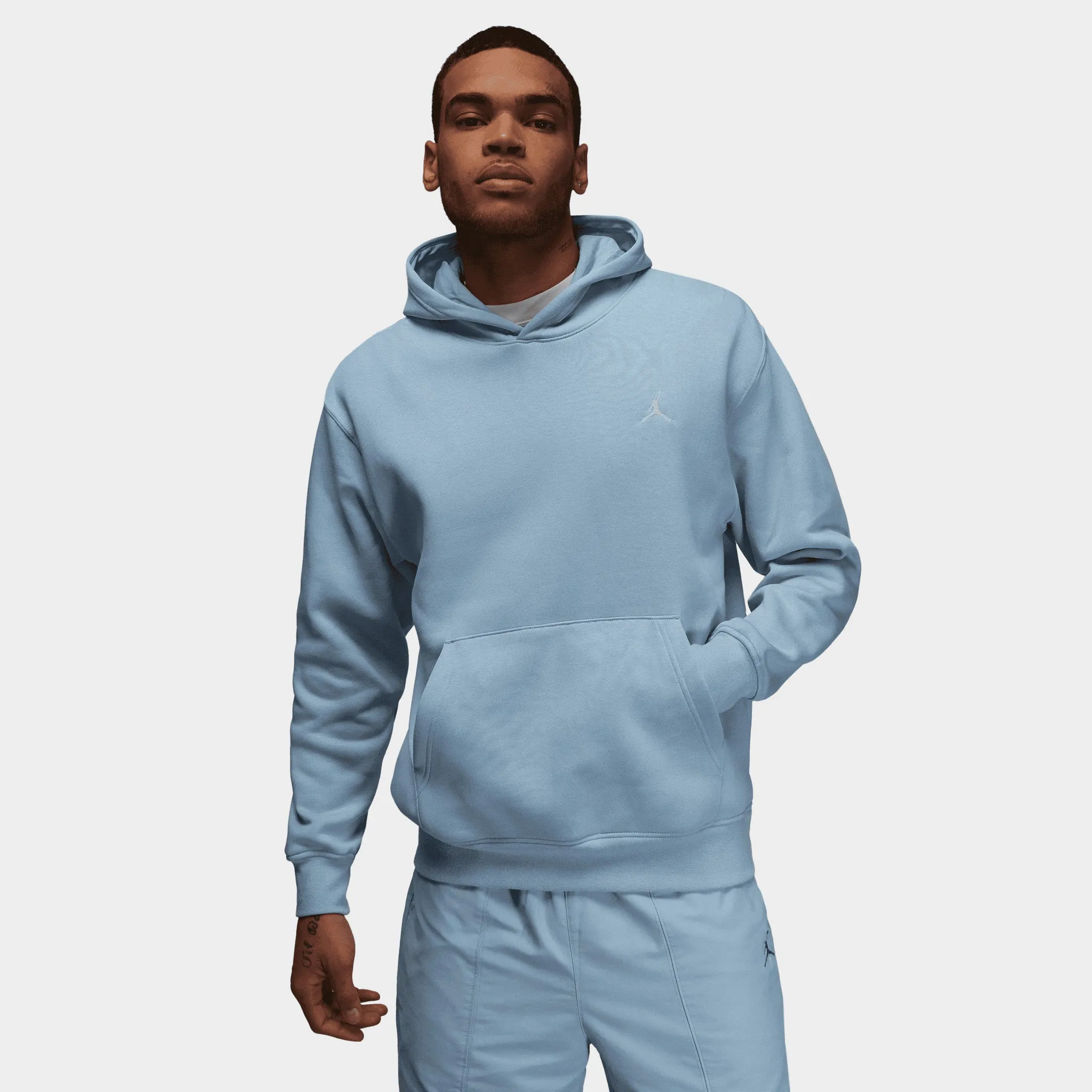 Jordan Essentials Fleece Pullover Hoodie / Blue Grey sold by JD Sports