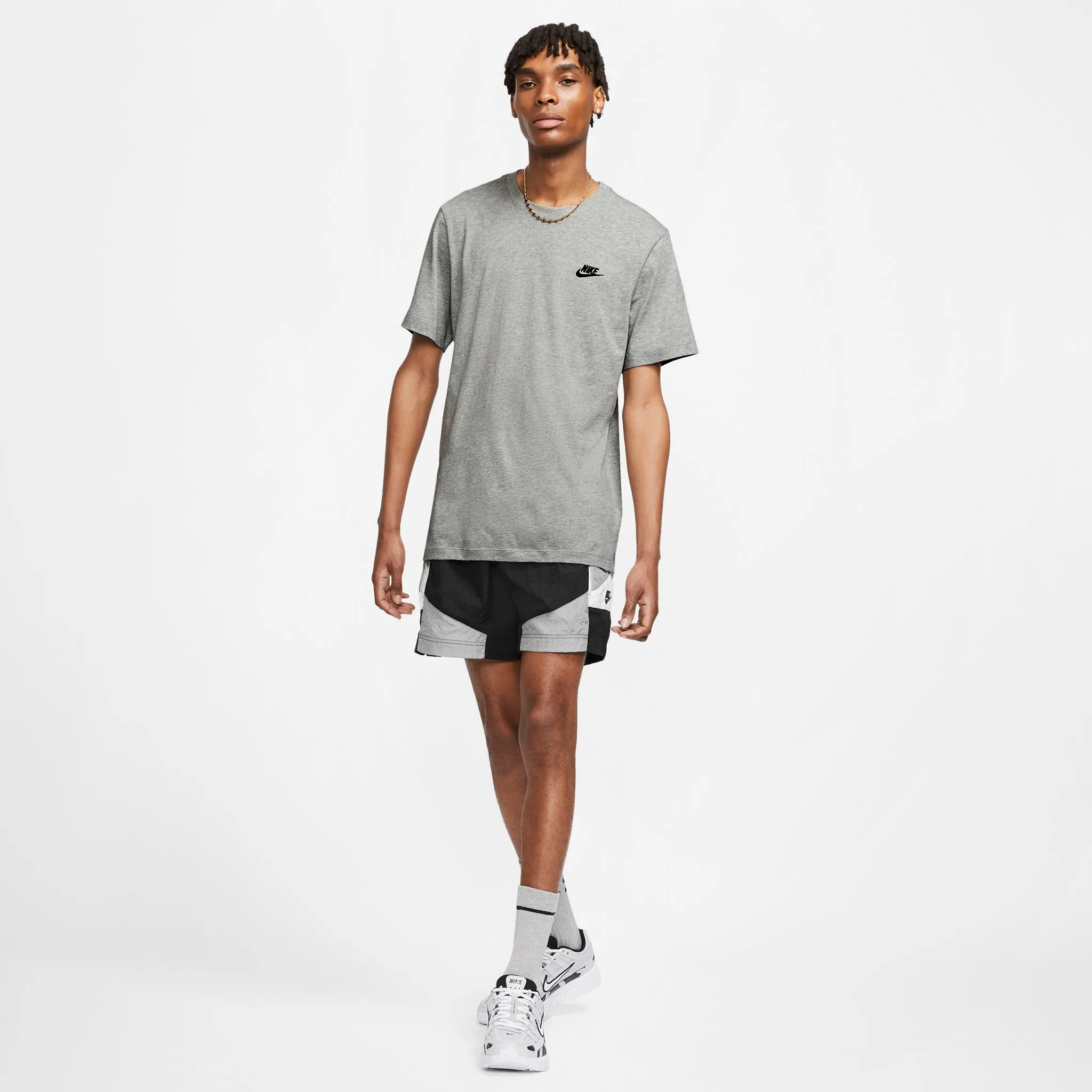 Nike Sportswear Club T-shirt Dark Heather Grey / Black sold by JD Sports product image thumbnail 4