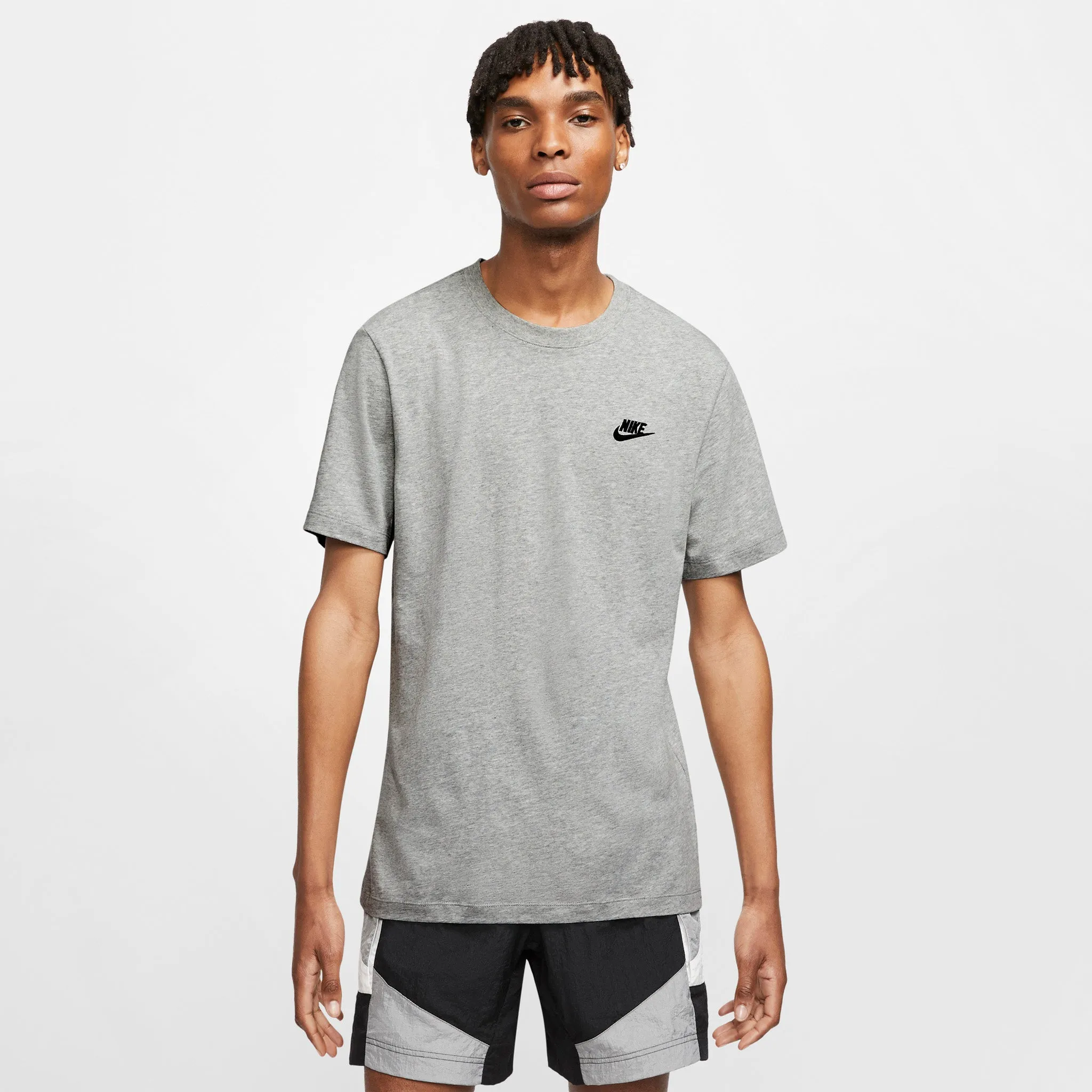 Nike Sportswear Club T-shirt Dark Heather Grey / Black sold by JD Sports