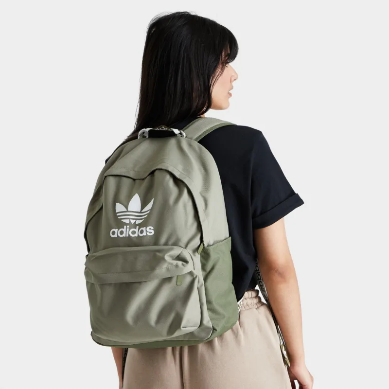adidas Originals Adicolor Backpack Orbit Green / Focus Olive - White sold by JD Sports
