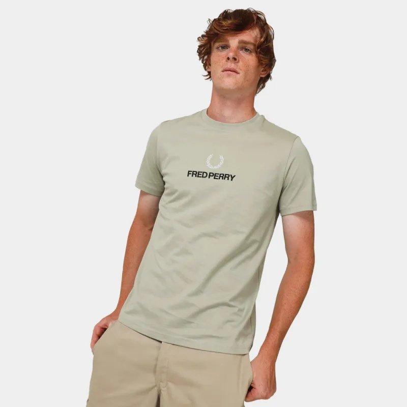 Fred Perry Embroidered T-shirt / Seagrass sold by JD Sports