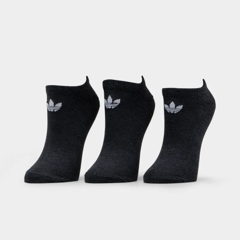 adidas Originals Women's Trefoil No Show Socks - 6 Pack Onix / Halo Mint - Black sold by JD Sports