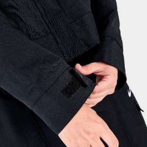 Nike Women's Sportswear Essential Woven Jacket Black / White sold by JD Sports