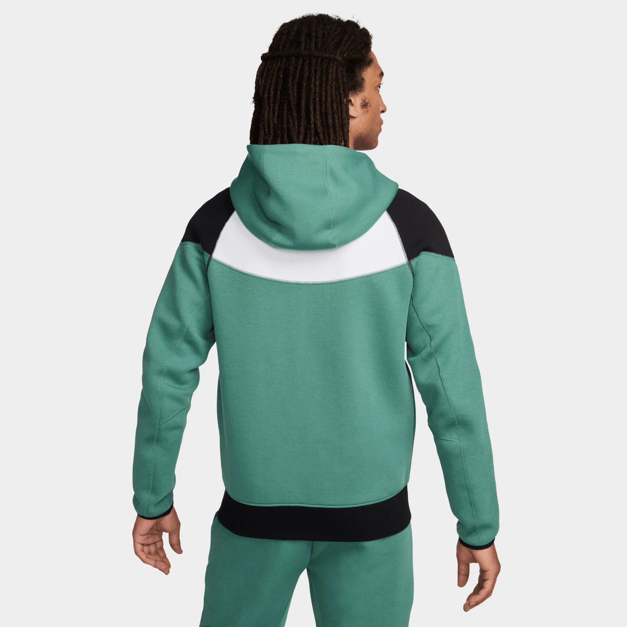 Nike Sportswear Tech Fleece Full-Zip Windrunner Hoodie Bicoastal / Black - White sold by JD Sports product image thumbnail 2
