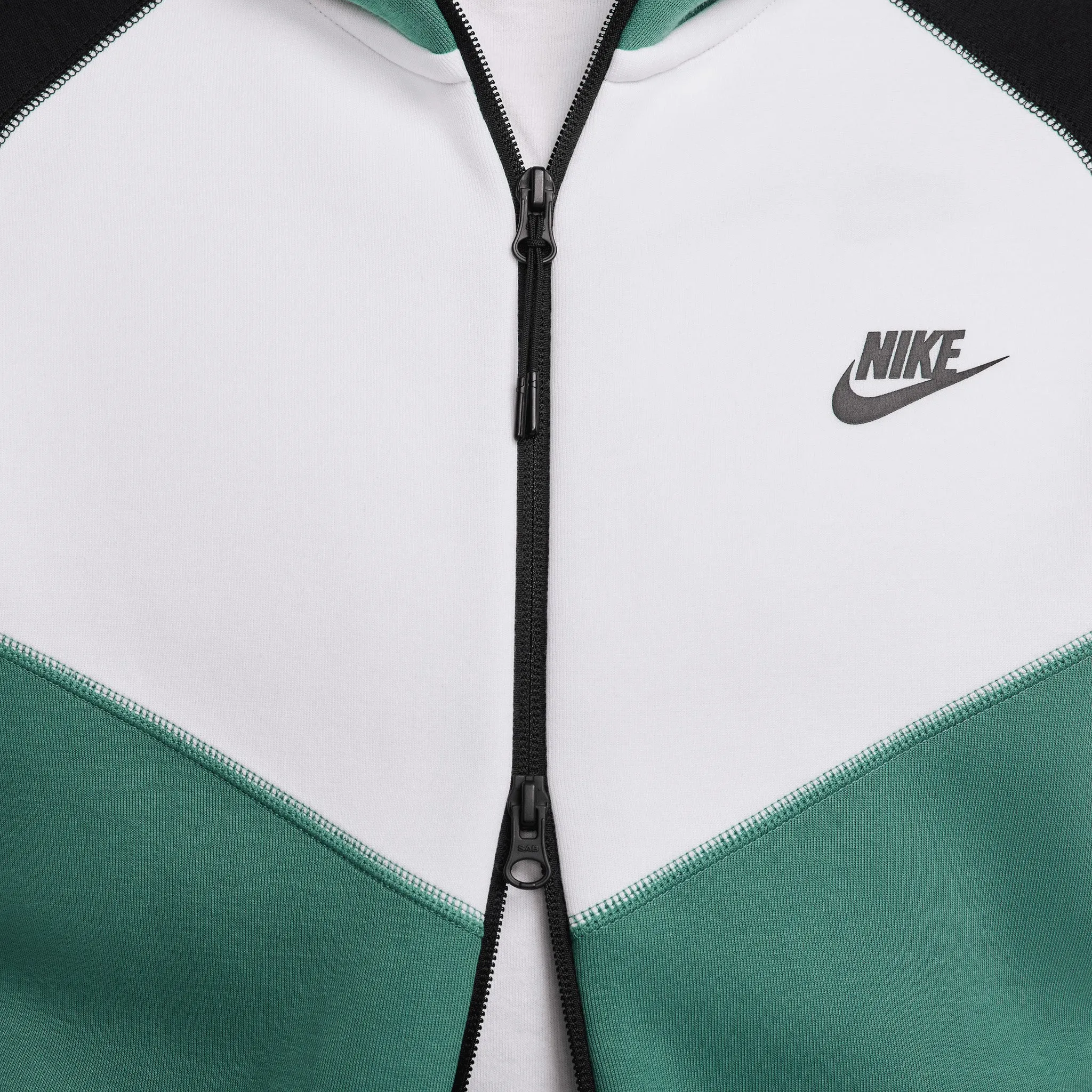 Nike Sportswear Tech Fleece Full-Zip Windrunner Hoodie Bicoastal / Black - White sold by JD Sports product image thumbnail 4