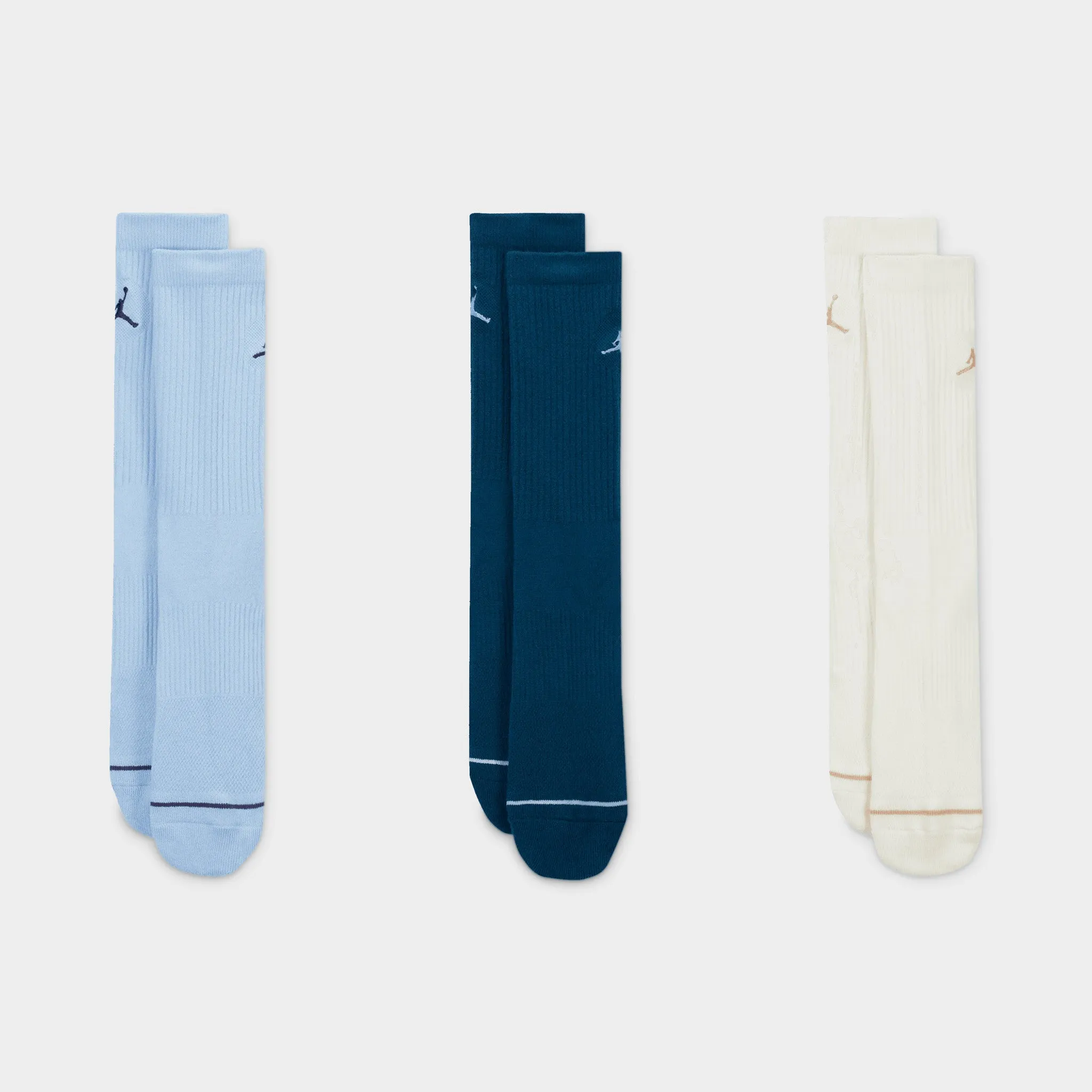 Jordan Everyday Crew Socks (3 Pack) / Blue Multi sold by JD Sports
