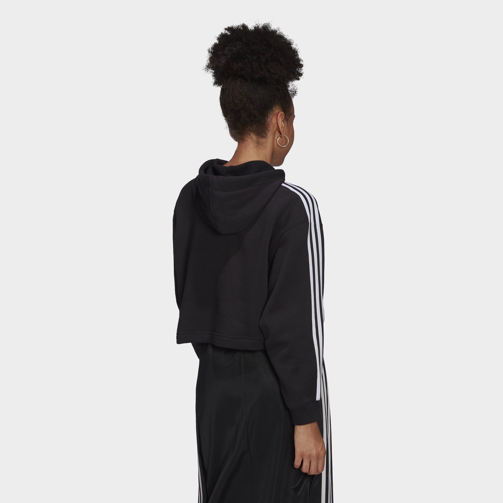 adidas Originals Women's Adicolor Classics Cropped Pullover Hoodie / Black sold by JD Sports product image thumbnail 2