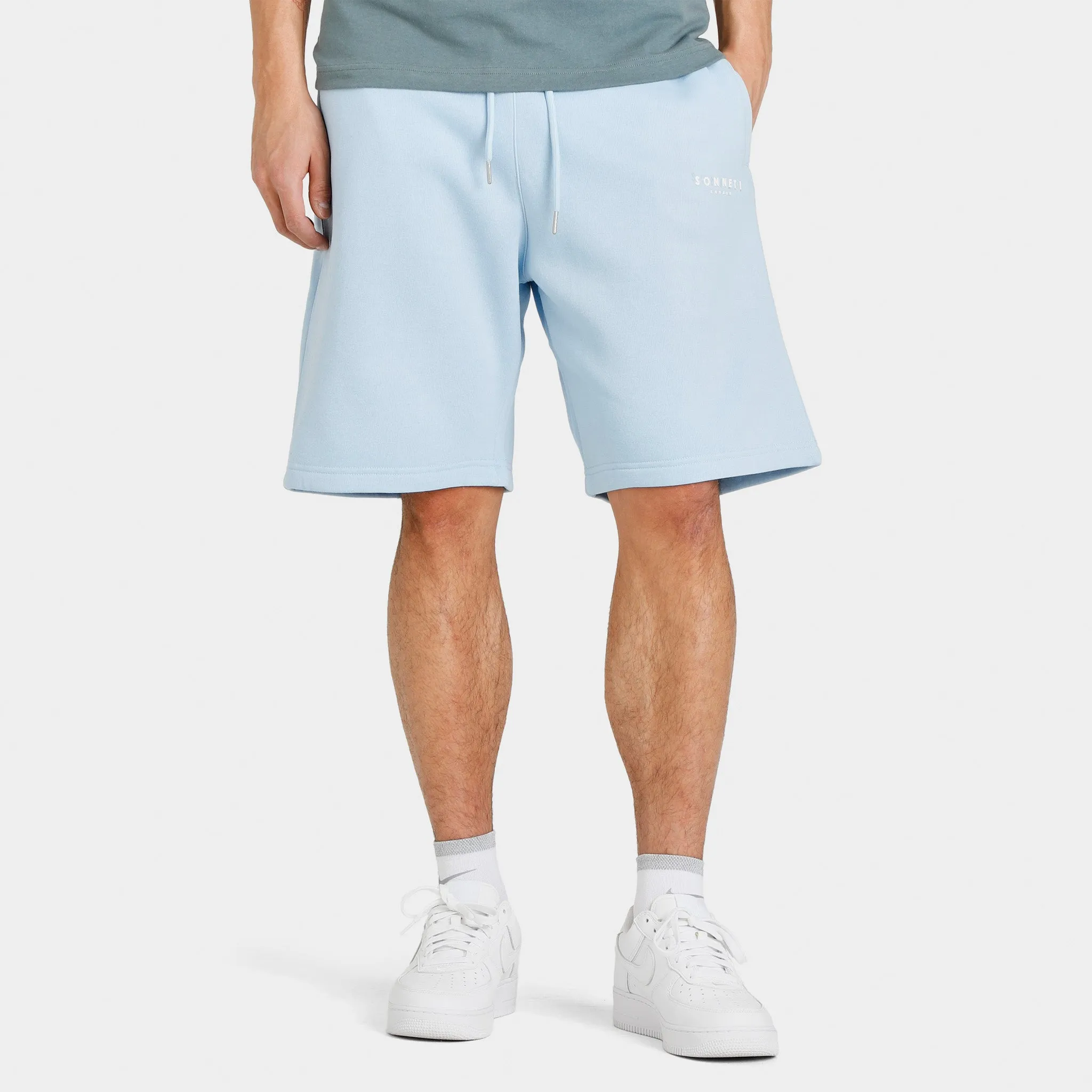 Sonneti London Fleece Shorts / Mid Blue sold by JD Sports