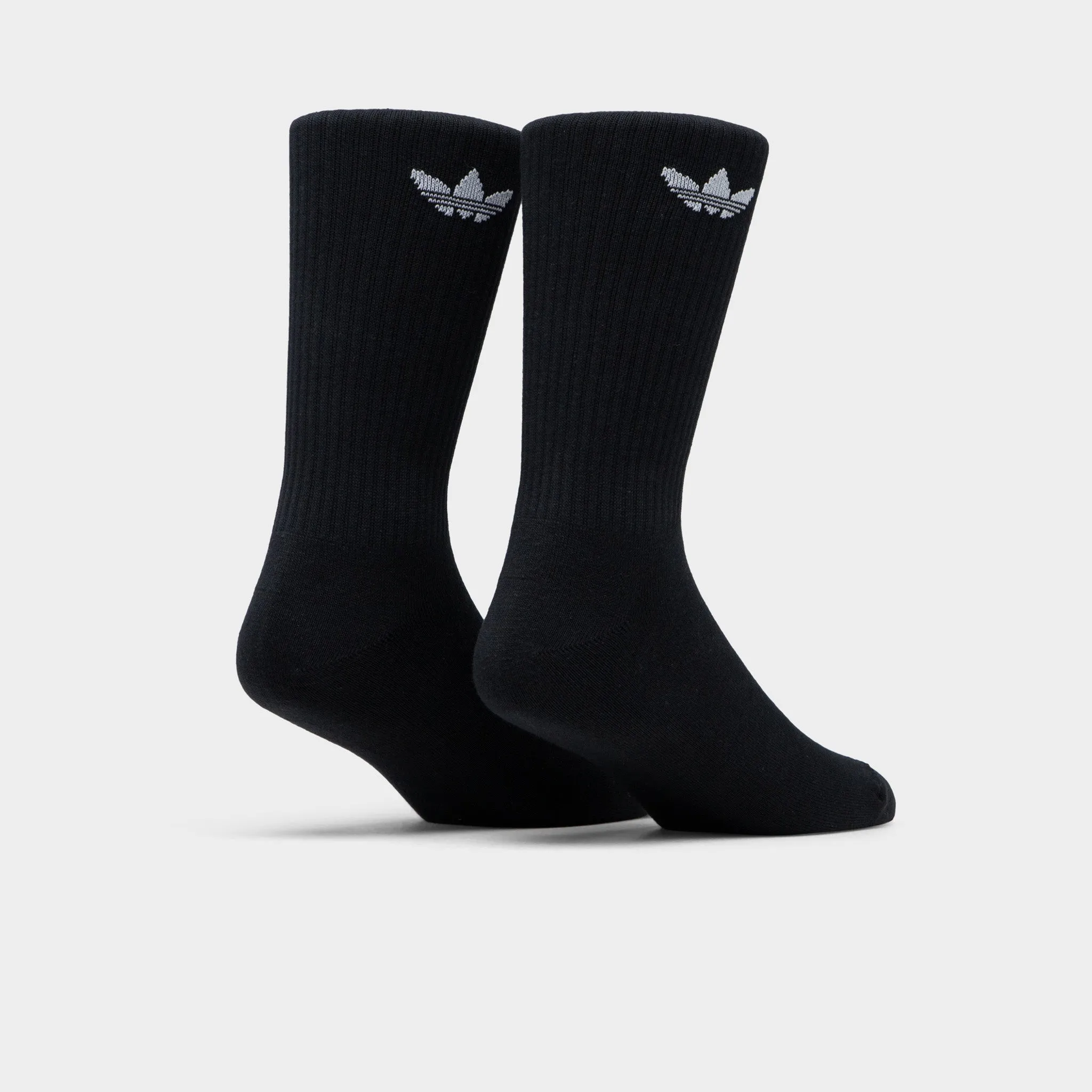 adidas Originals Solid Crew Socks (3 Pack) Black / White sold by JD Sports product image thumbnail 2