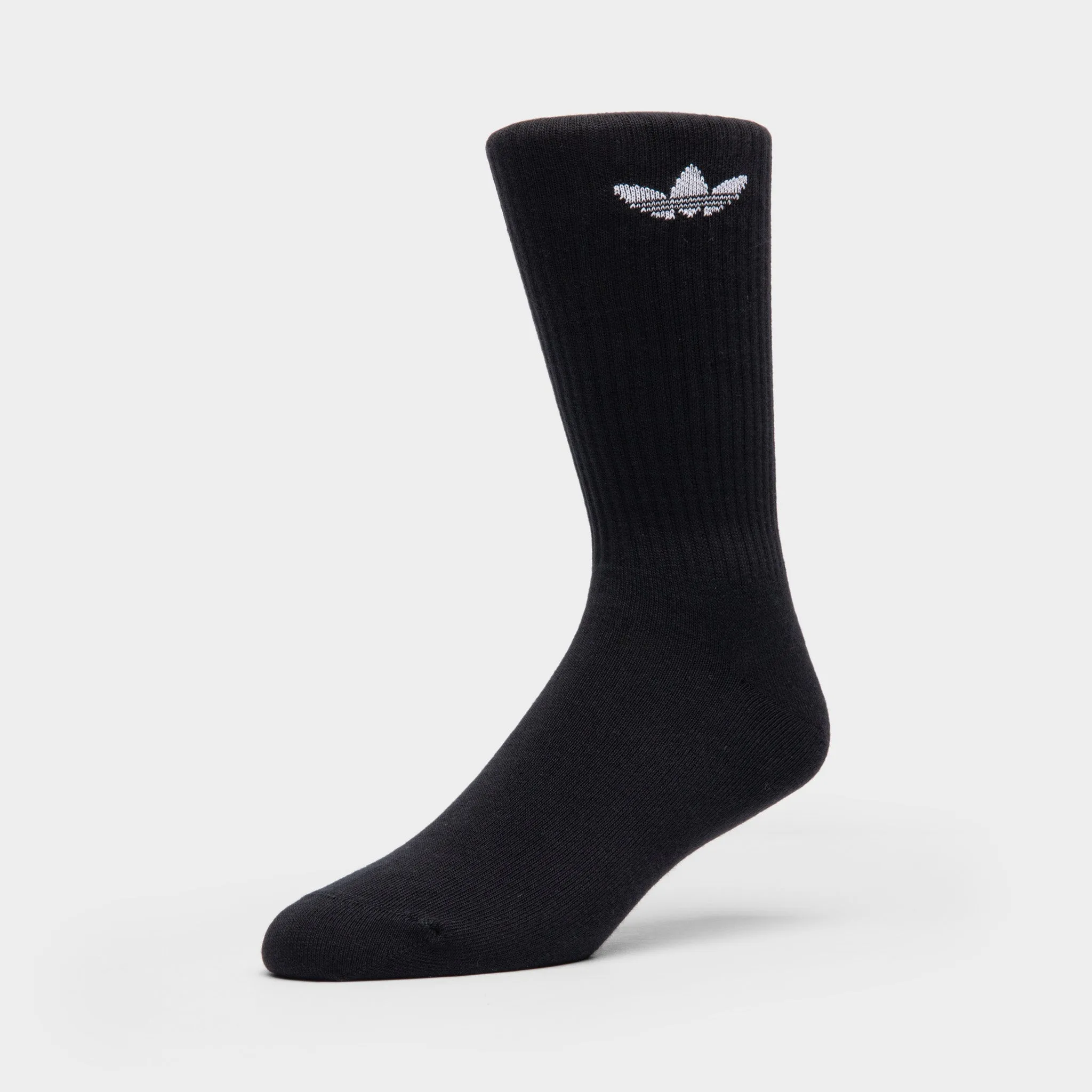 adidas Originals Solid Crew Socks (3 Pack) Black / White sold by JD Sports product image thumbnail 5