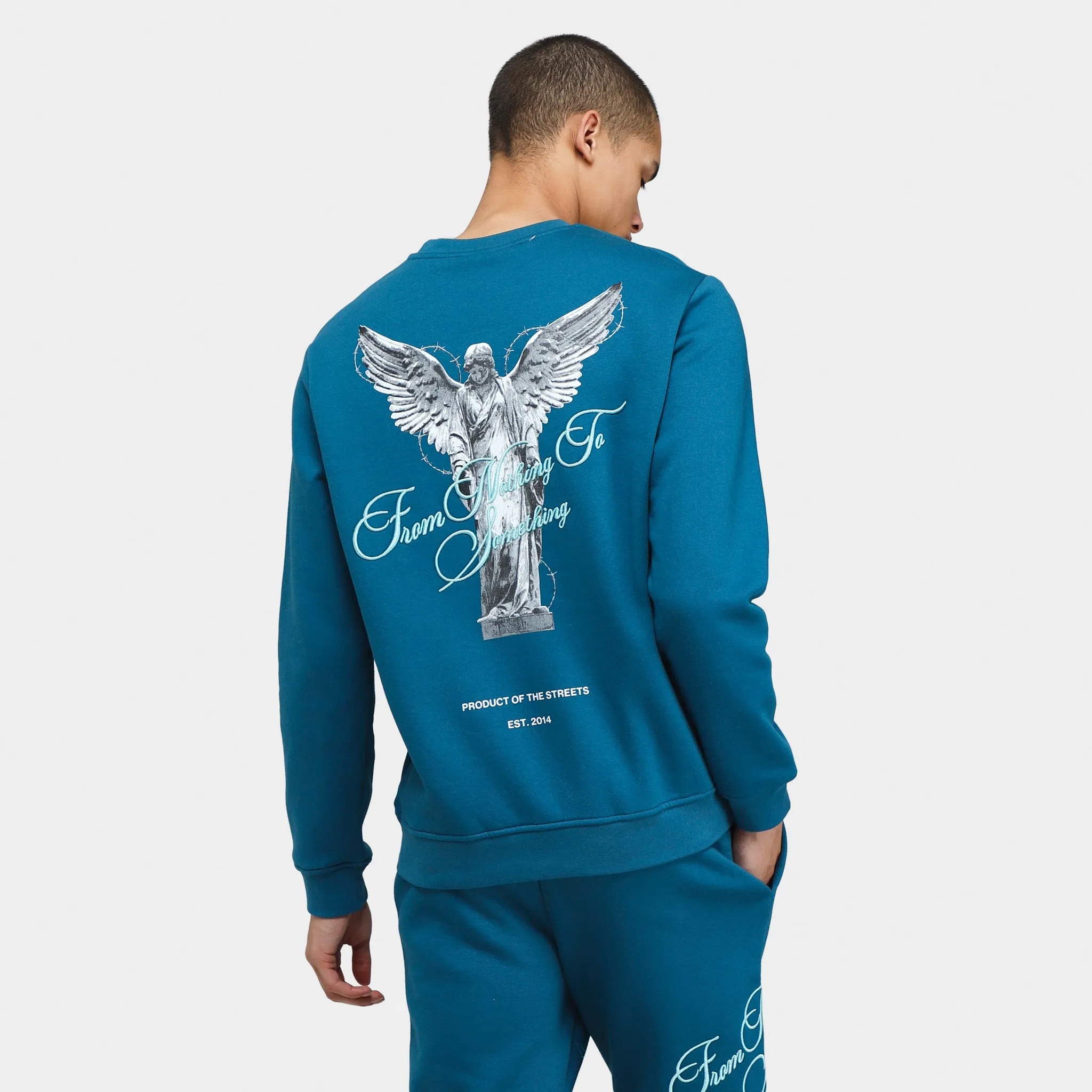 Hoodrich OG Vital Crewneck Legion Blue / White - Aqua Haze sold by JD Sports product image thumbnail 2