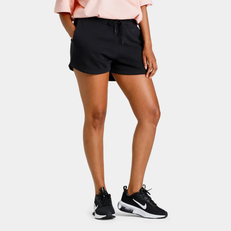 Nike Sportswear Women’s Essential French Terry Shorts Black / White made by Nike