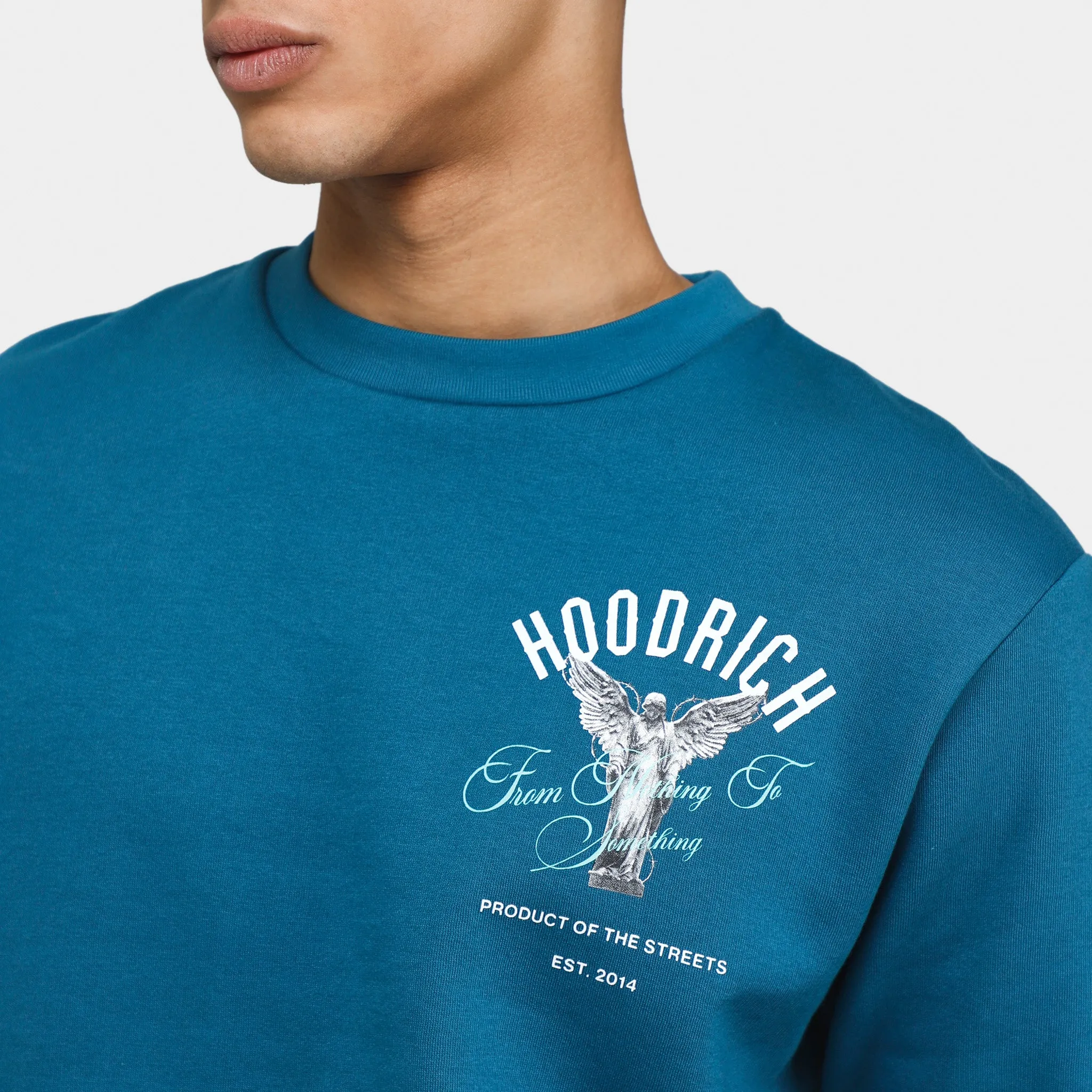 Hoodrich OG Vital Crewneck Legion Blue / White - Aqua Haze sold by JD Sports product image thumbnail 4