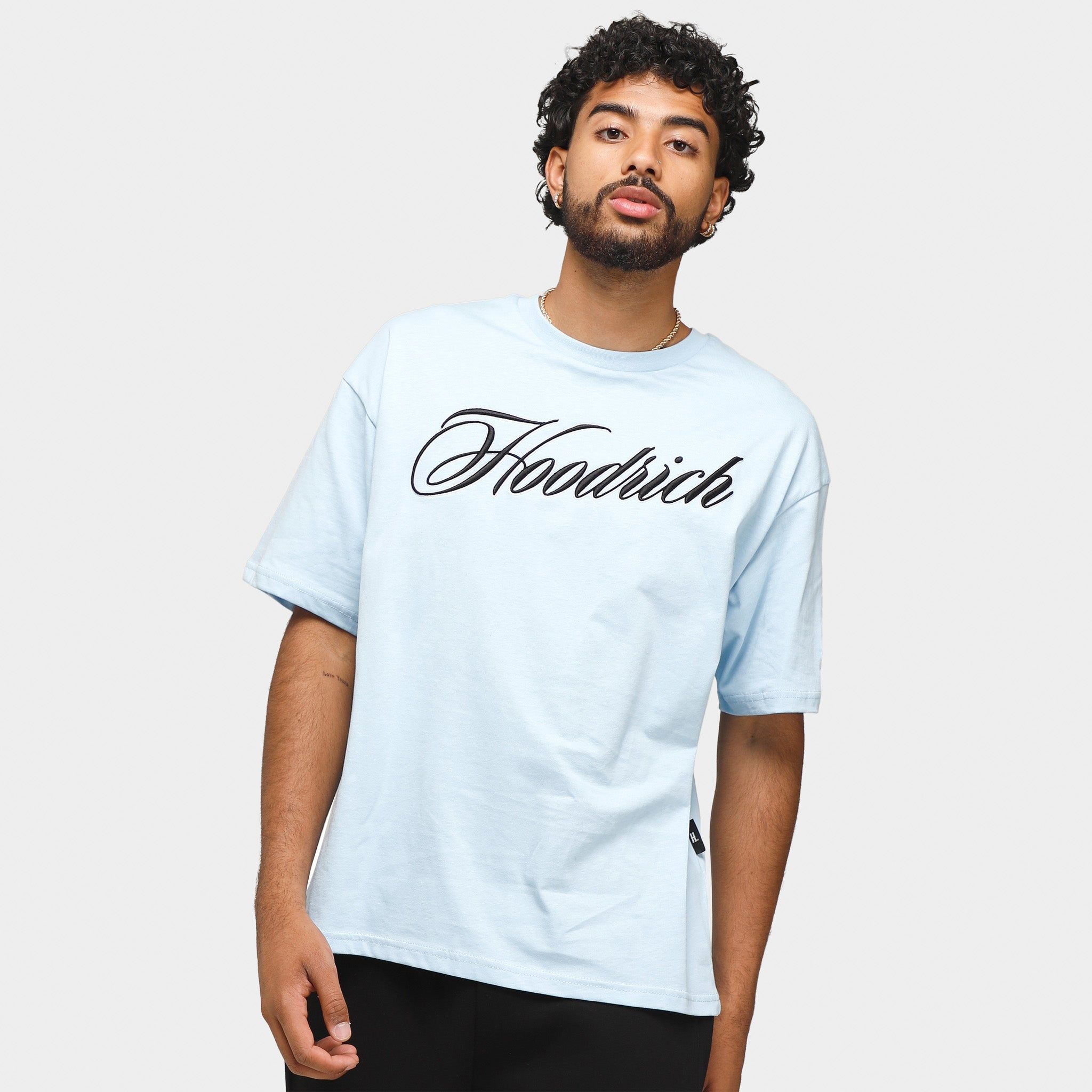 Hoodrich OG Catch T-shirt Clear Sky / Black - White sold by JD Sports