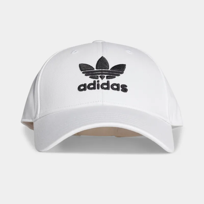 adidas Originals Women's Classic Trefoil Baseball Cap White / Black sold by JD Sports