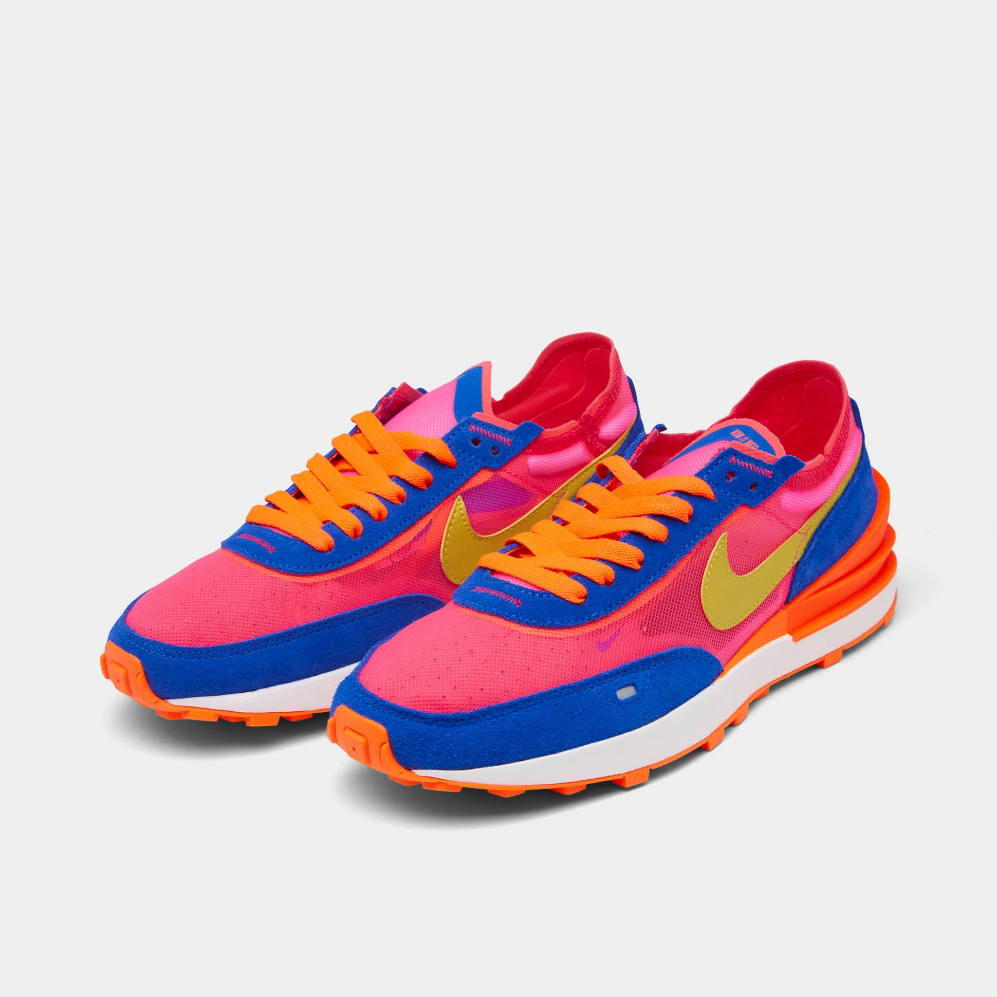 Nike Women's Waffle One Racer Blue / Bright Citron - Hyper Pink sold by JD Sports product image thumbnail 3