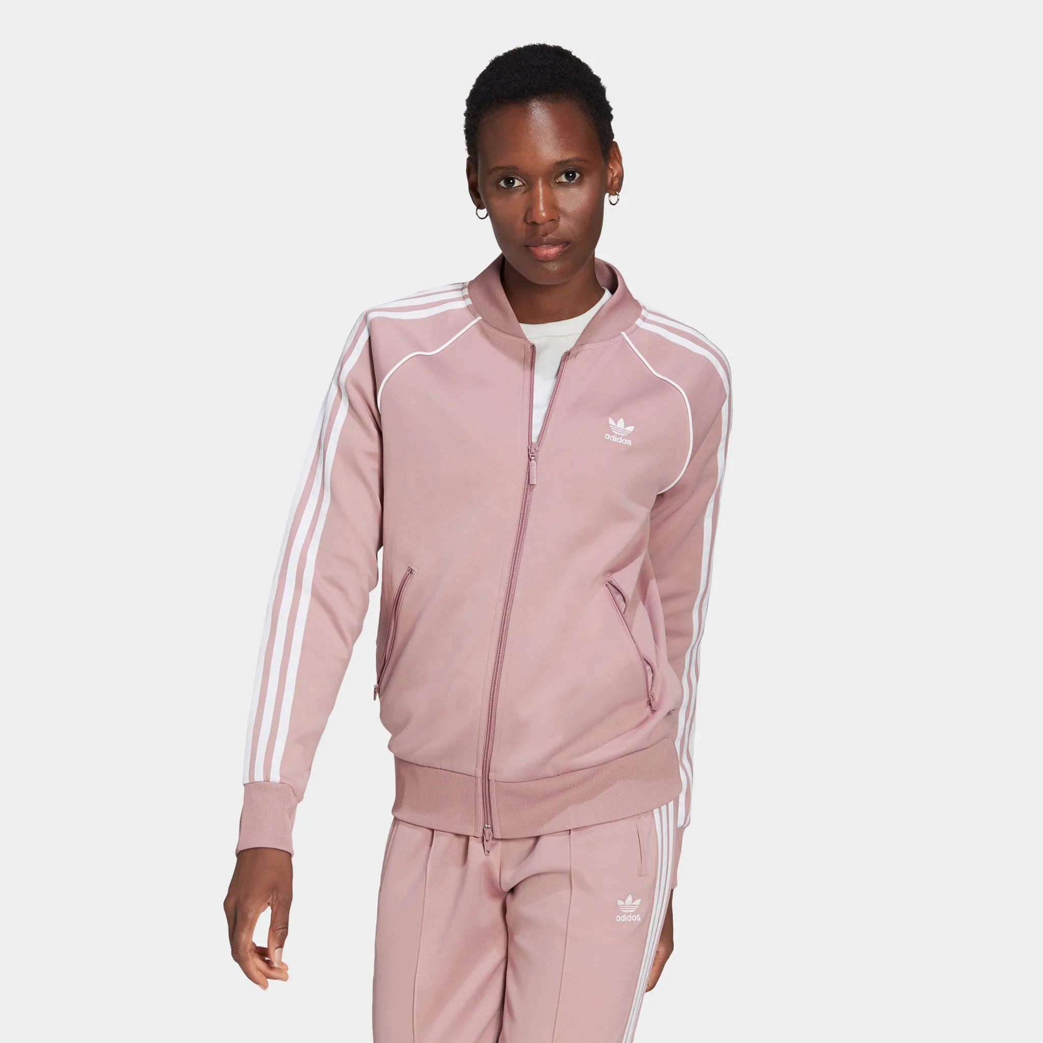 adidas Originals Women's Primeblue SST Track Jacket / Magic Mauve sold by JD Sports