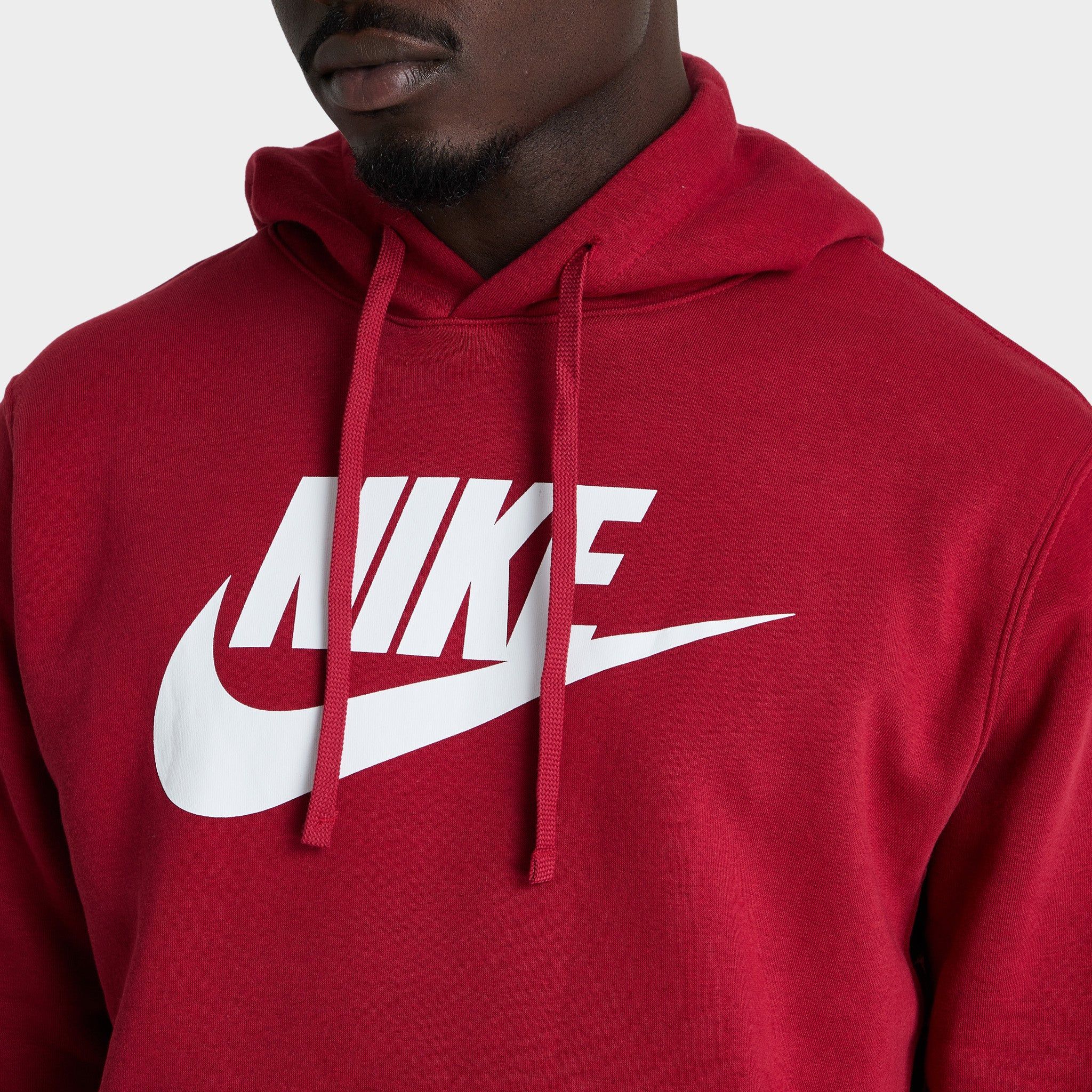 Nike Sportswear Club Fleece Graphic Pullover Hoodie Pomegranate / Pomegranate sold by JD Sports product image thumbnail 4