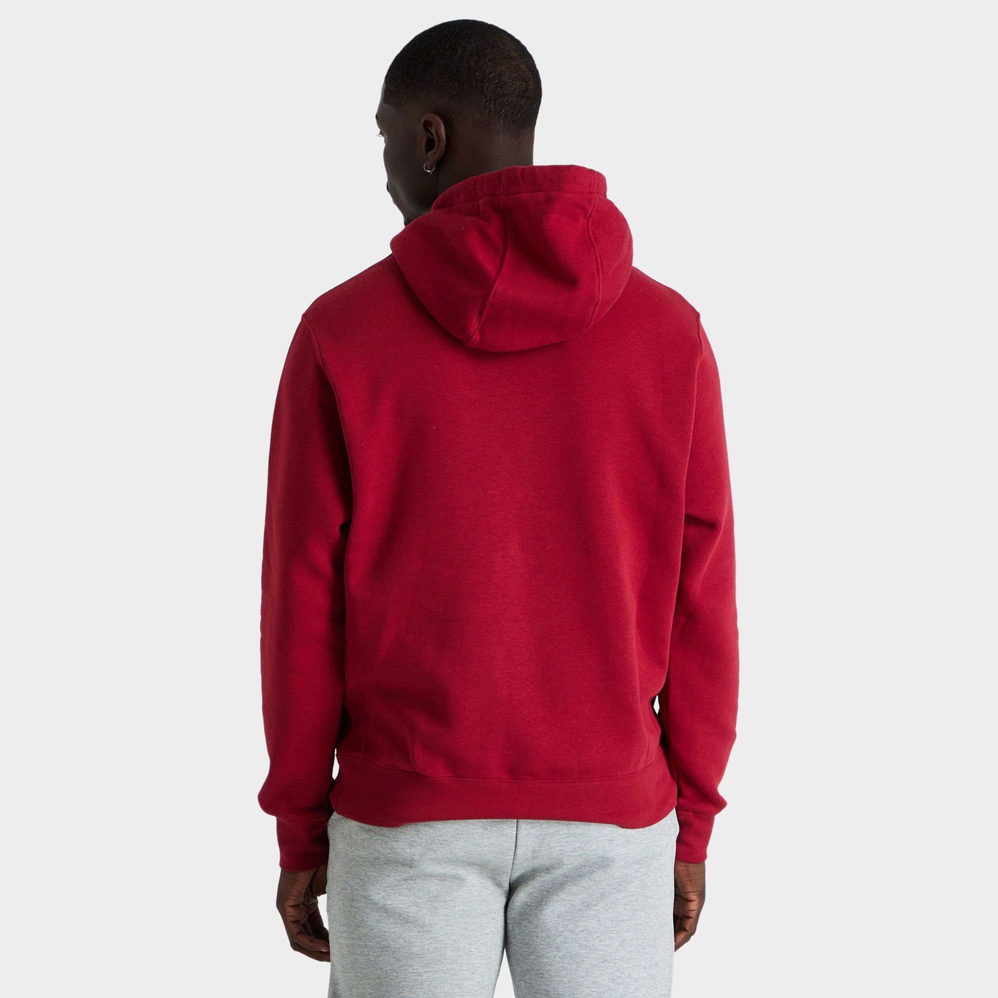 Nike Sportswear Club Fleece Graphic Pullover Hoodie Pomegranate / Pomegranate sold by JD Sports product image thumbnail 2