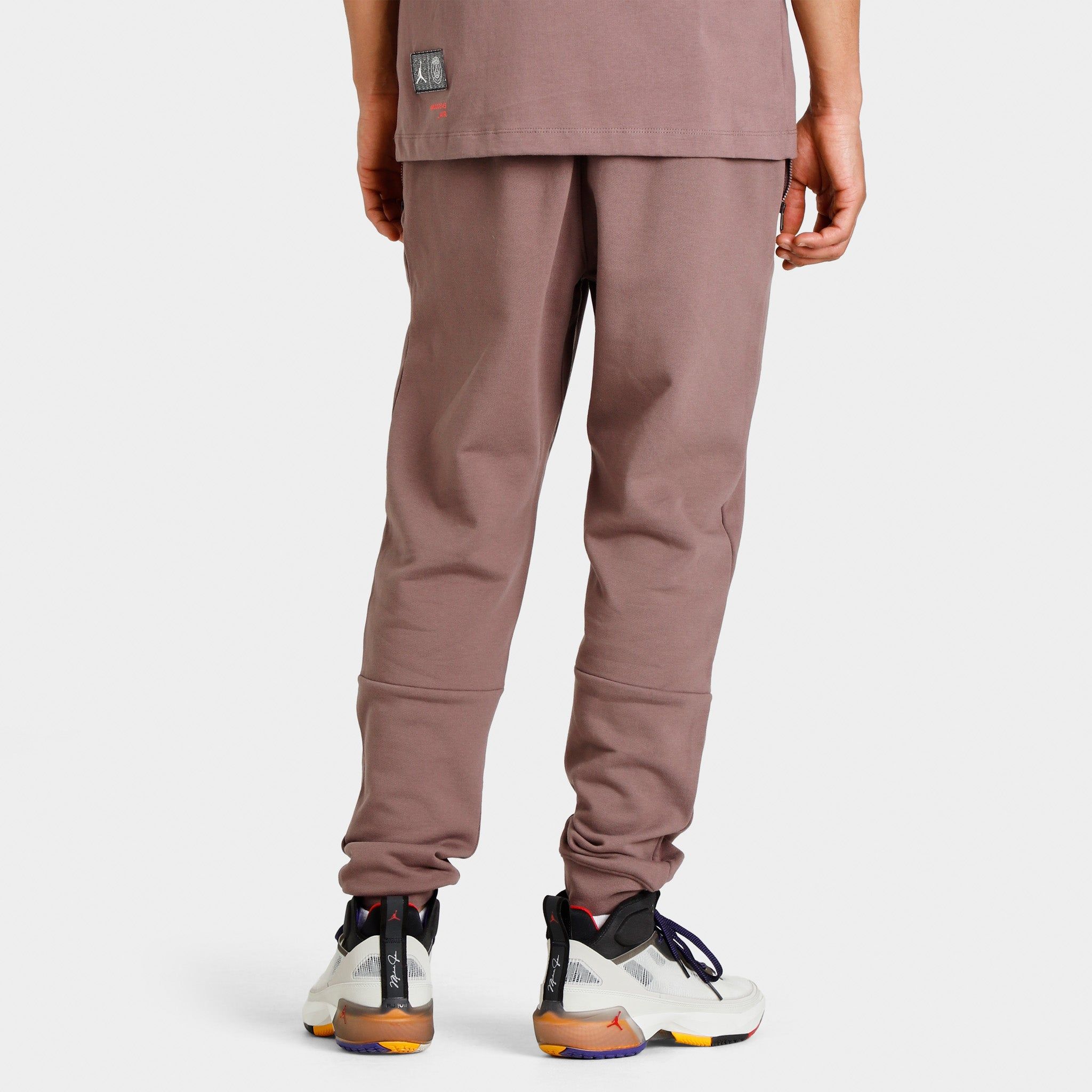 Jordan Paris Sant-Germain Fleece Pants Plum Eclipse / Bright Crimson sold by JD Sports product image thumbnail 2