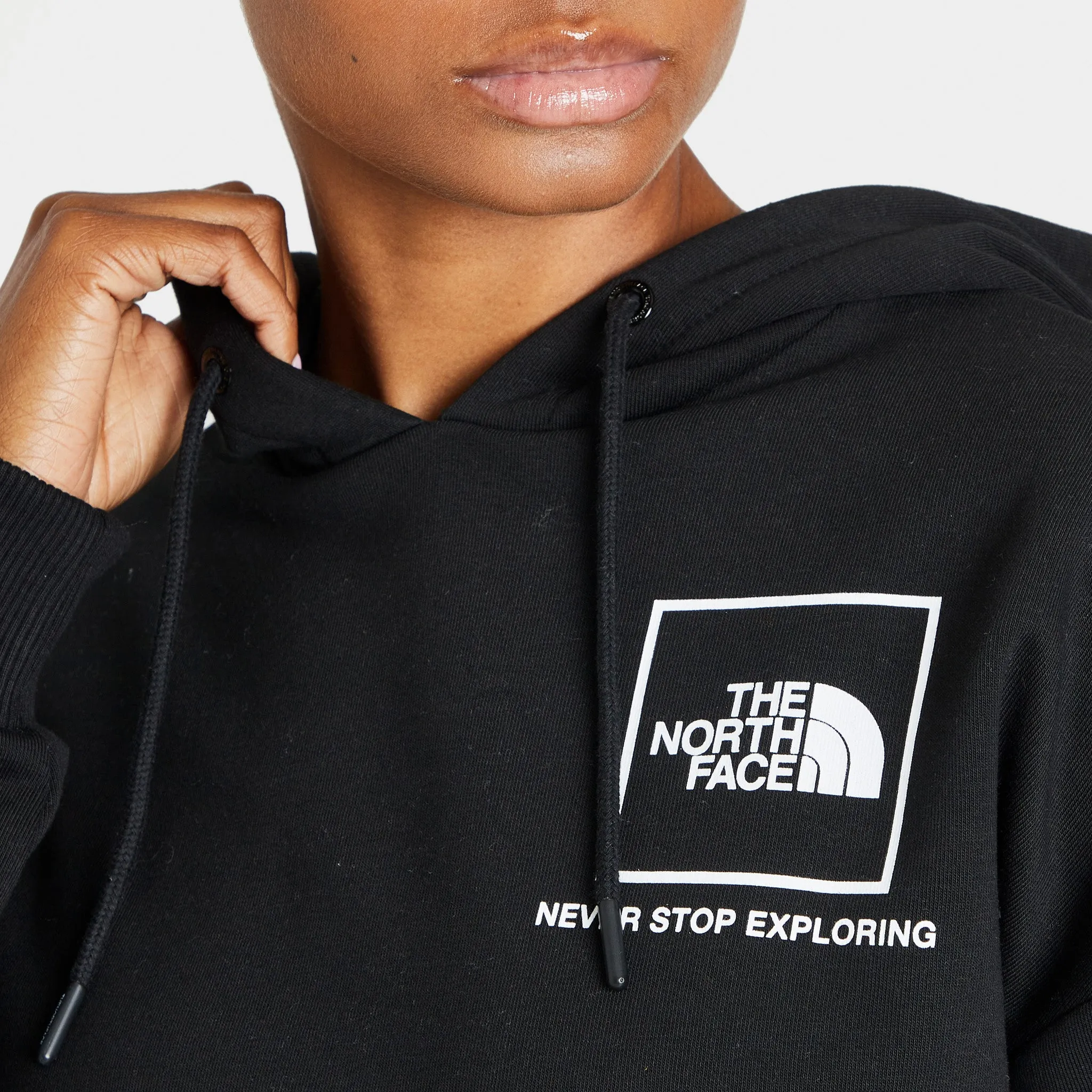 The North Face Women's Back New Fine Box Relaxed Pullover Hoodie Black / Blush sold by JD Sports product image thumbnail 4