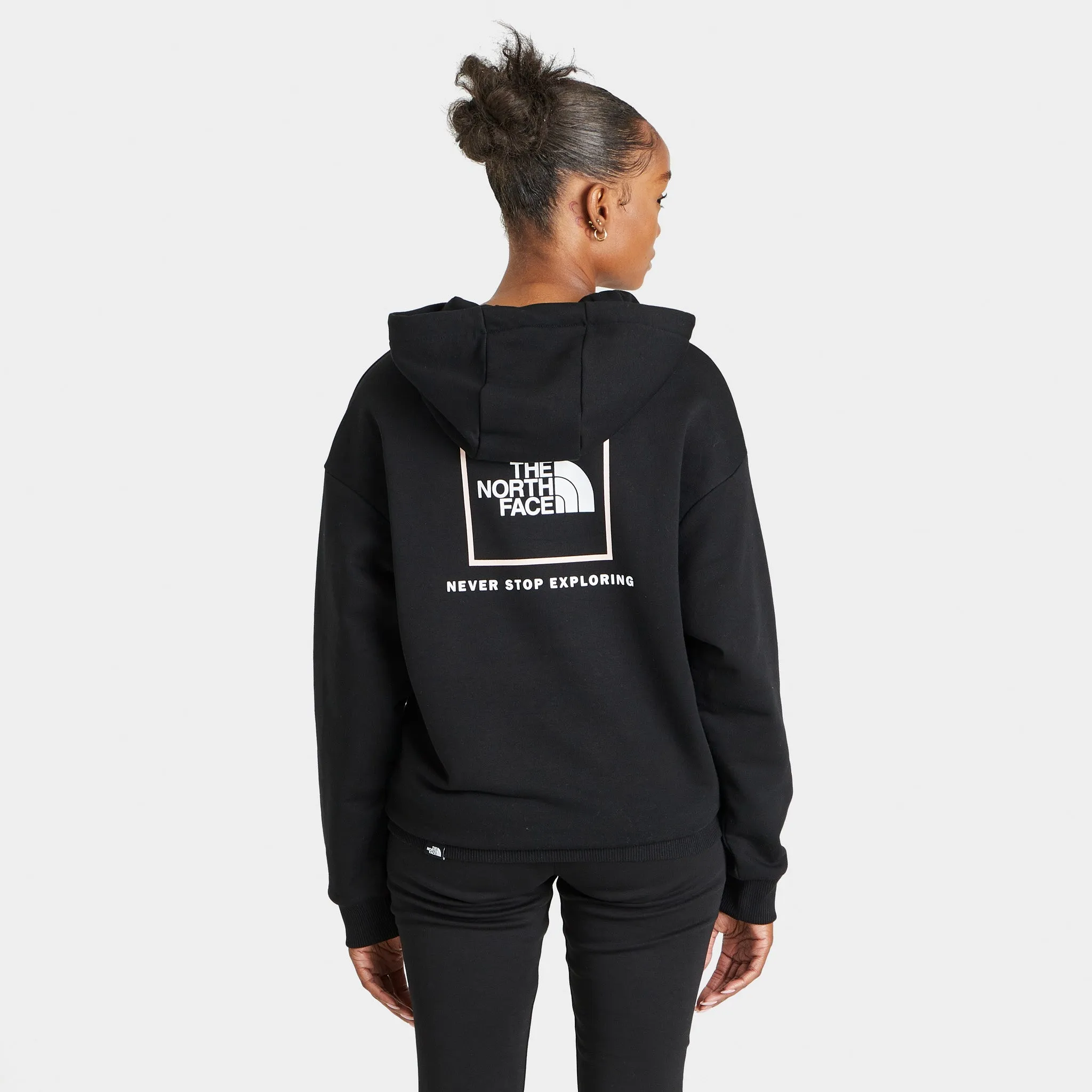The North Face Women's Back New Fine Box Relaxed Pullover Hoodie Black / Blush sold by JD Sports product image thumbnail 2
