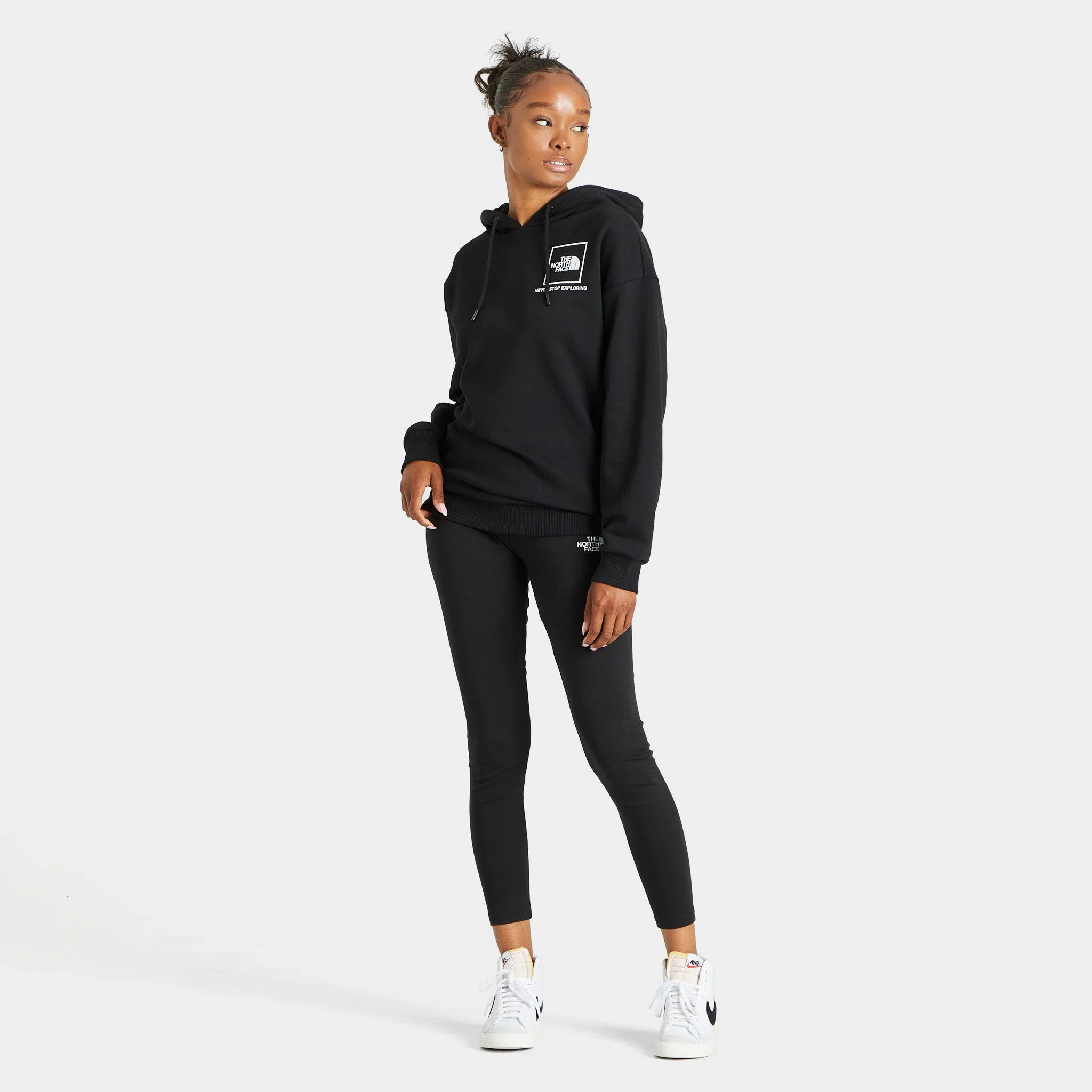 The North Face Women's Back New Fine Box Relaxed Pullover Hoodie Black / Blush sold by JD Sports product image thumbnail 5