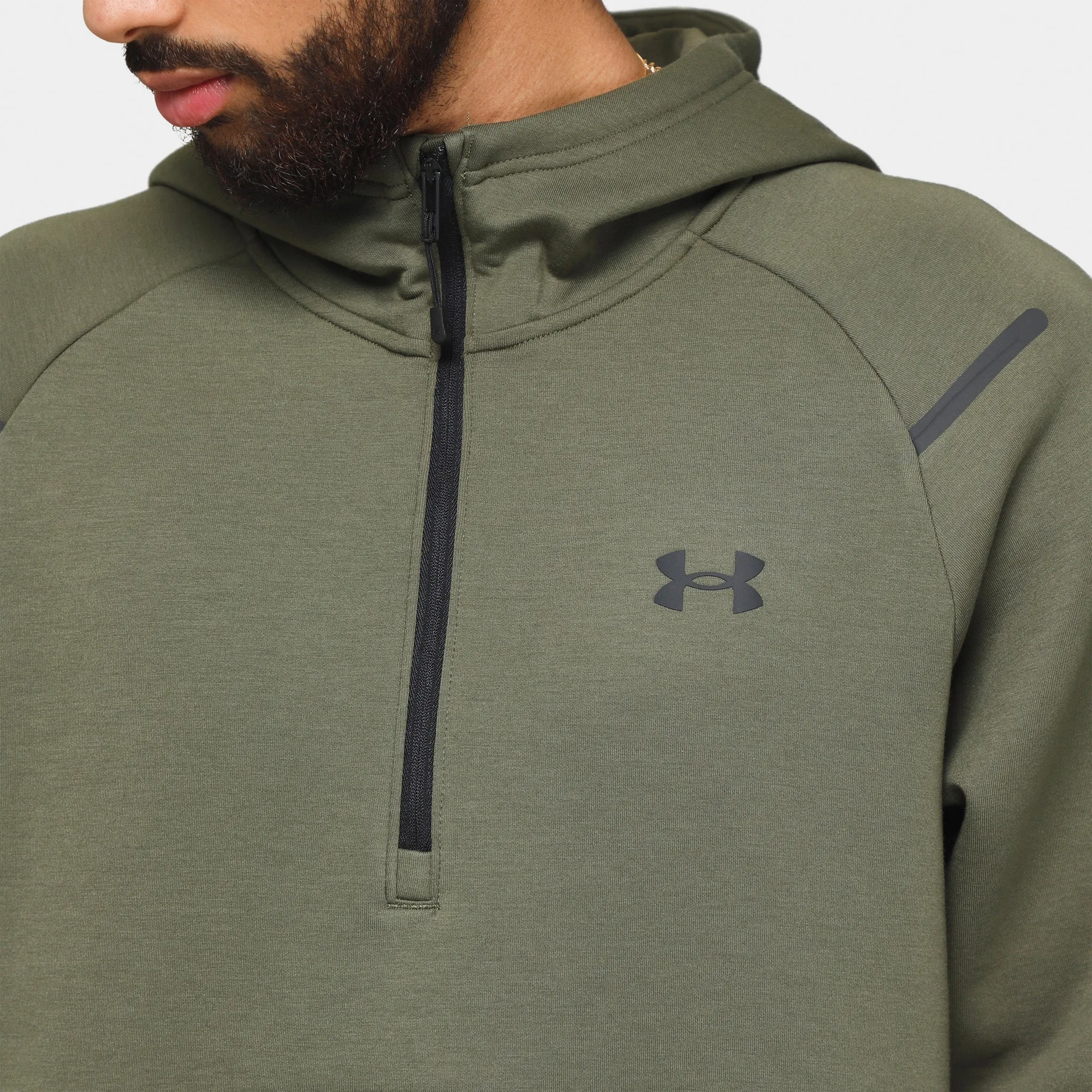 Under Armour Unstoppable Fleece Pullover Hoodie Marine Green / Black sold by JD Sports product image thumbnail 4