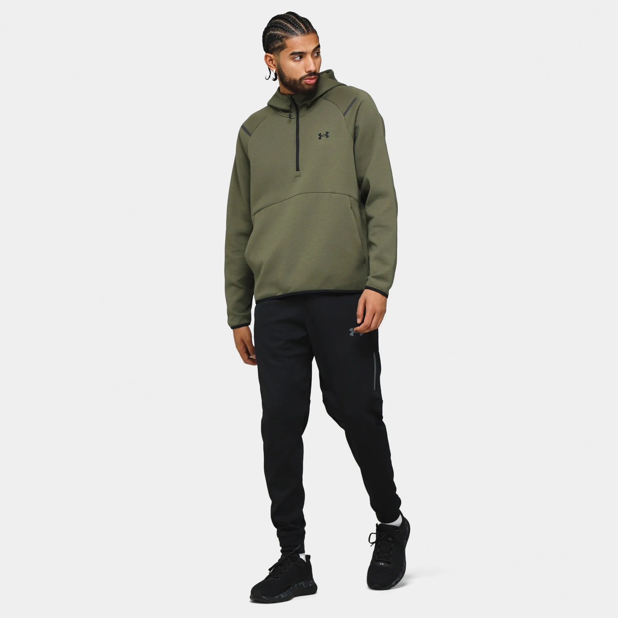 Under Armour Unstoppable Fleece Pullover Hoodie Marine Green / Black sold by JD Sports product image thumbnail 5