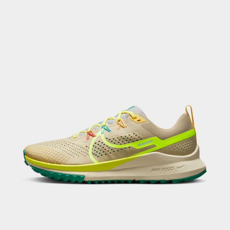 Nike React Pegasus Trail 4 Team Gold / Volt - Baltic Blue sold by JD Sports