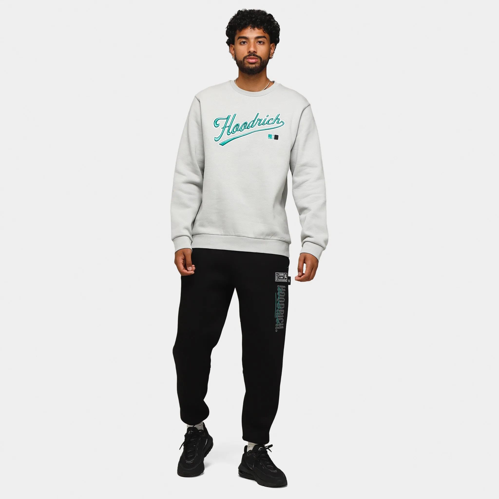 Hoodrich OG Fort Crewneck Harbour Mist / White - Jolly Green sold by JD Sports product image thumbnail 3