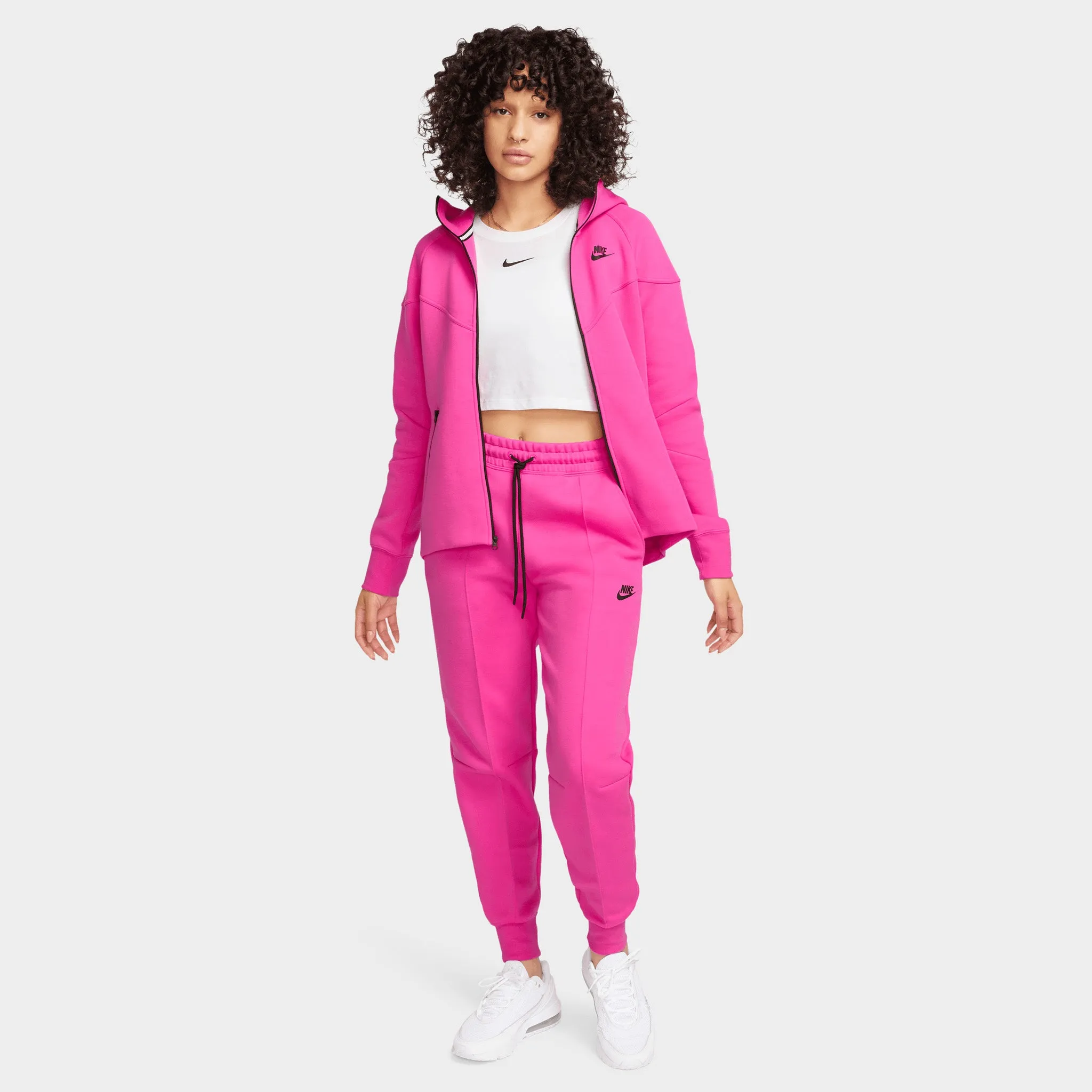 Nike Sportswear Women's Mid-Rise Tech Fleece Joggers Alchemy Pink / Black sold by JD Sports product image thumbnail 5