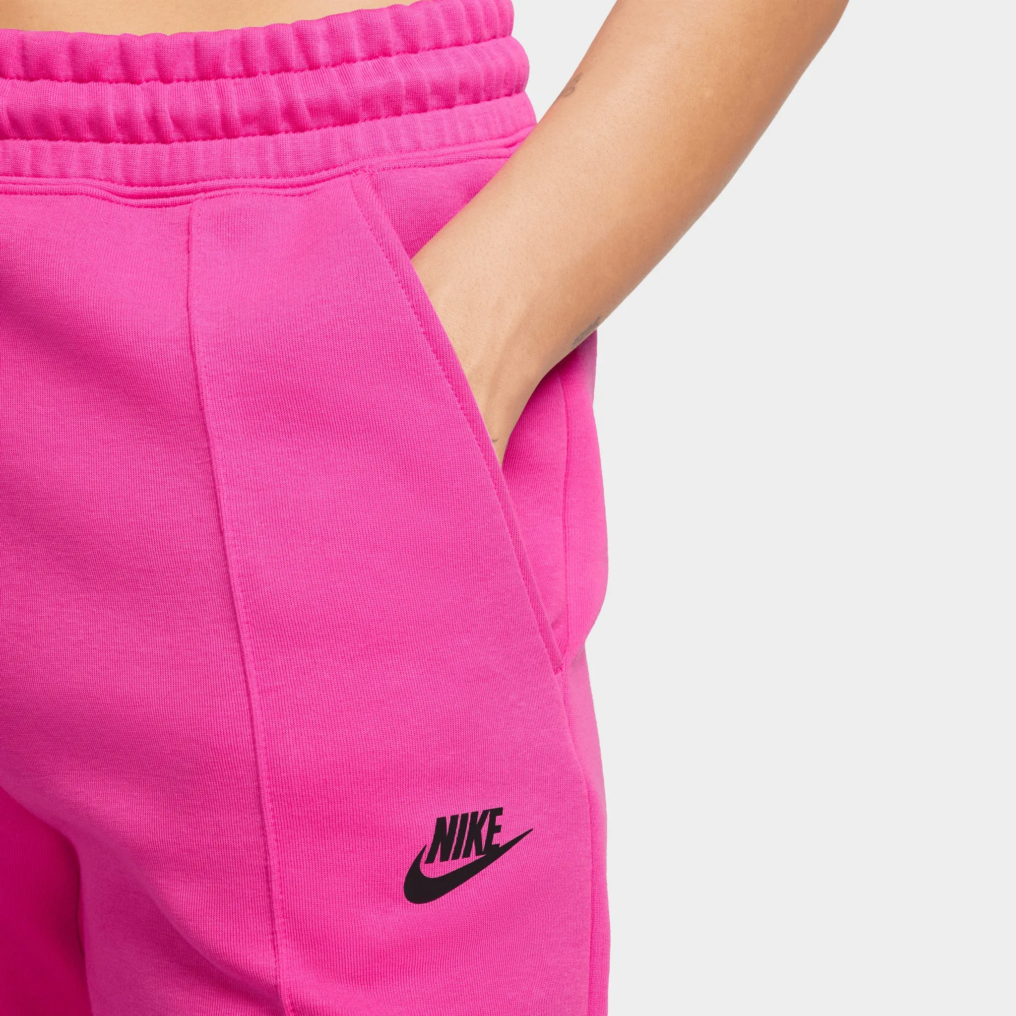Nike Sportswear Women's Mid-Rise Tech Fleece Joggers Alchemy Pink / Black sold by JD Sports product image thumbnail 3