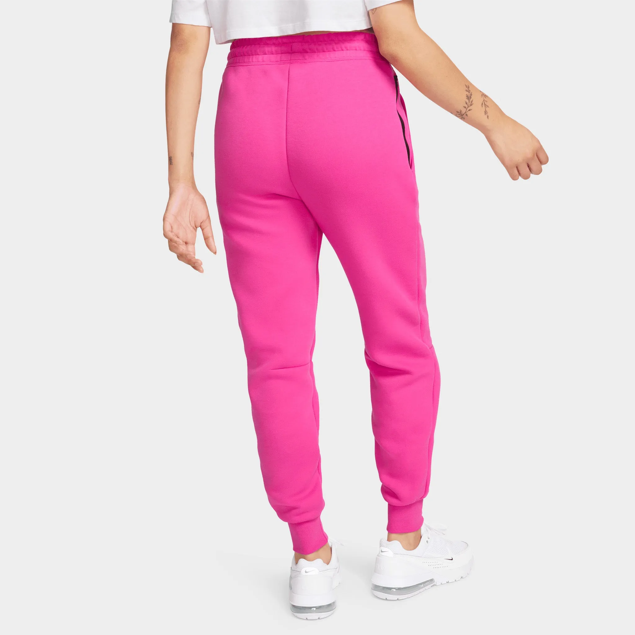Nike Sportswear Women's Mid-Rise Tech Fleece Joggers Alchemy Pink / Black sold by JD Sports product image thumbnail 2