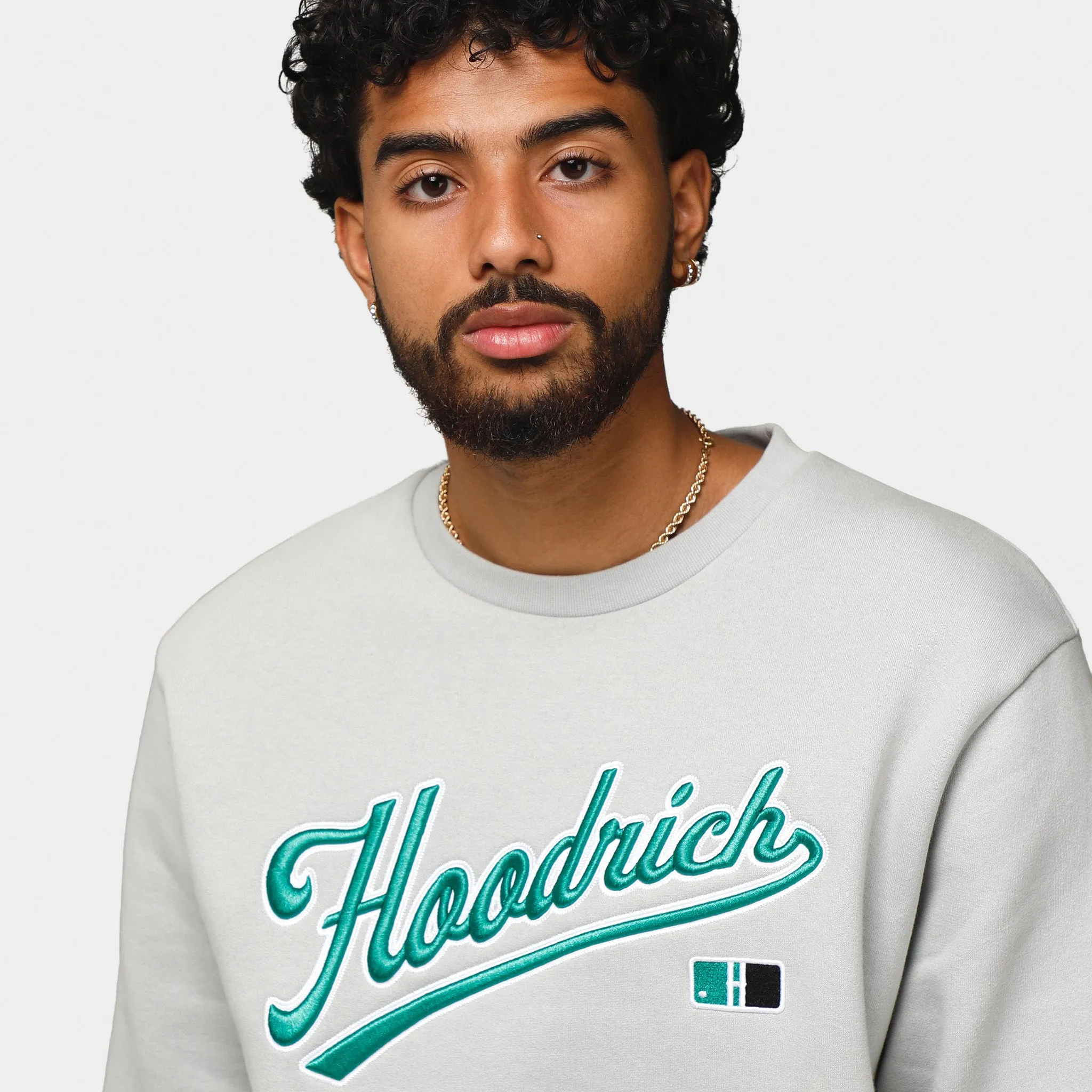 Hoodrich OG Fort Crewneck Harbour Mist / White - Jolly Green sold by JD Sports product image thumbnail 5