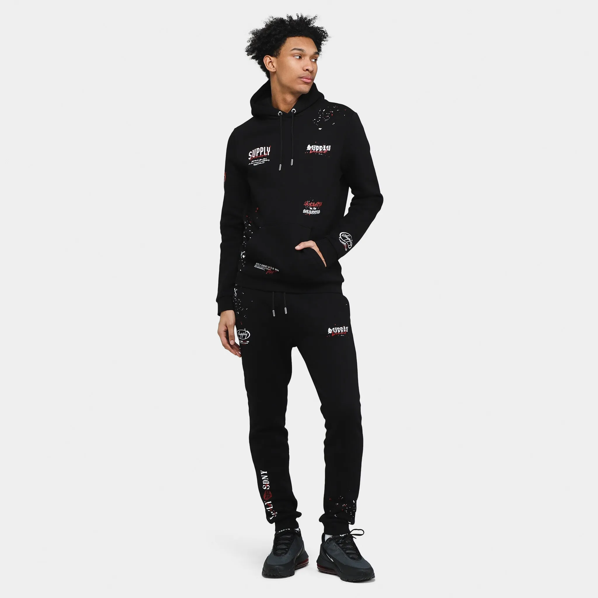 Supply & Demand Hackney Pullover Hoodie / Black sold by JD Sports product image thumbnail 5