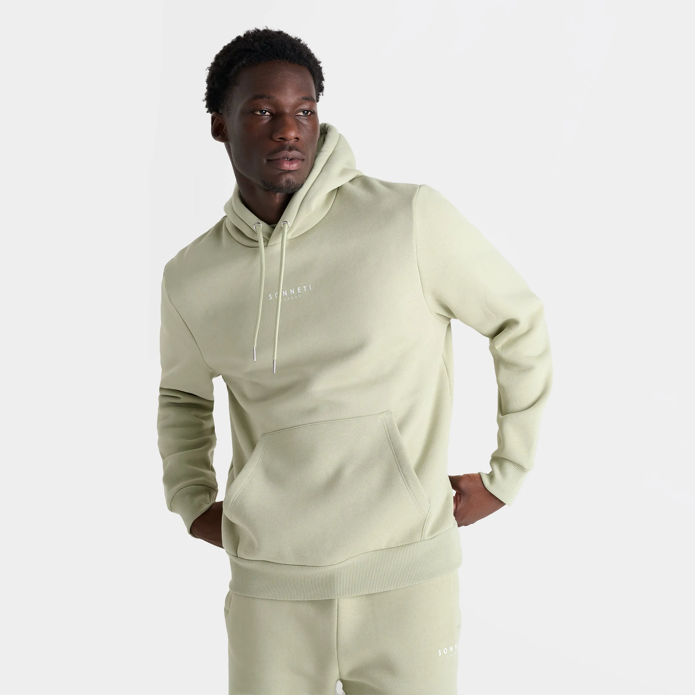 Sonneti London Fleece Pullover Hoodie / Desert Sage sold by JD Sports product image thumbnail 3