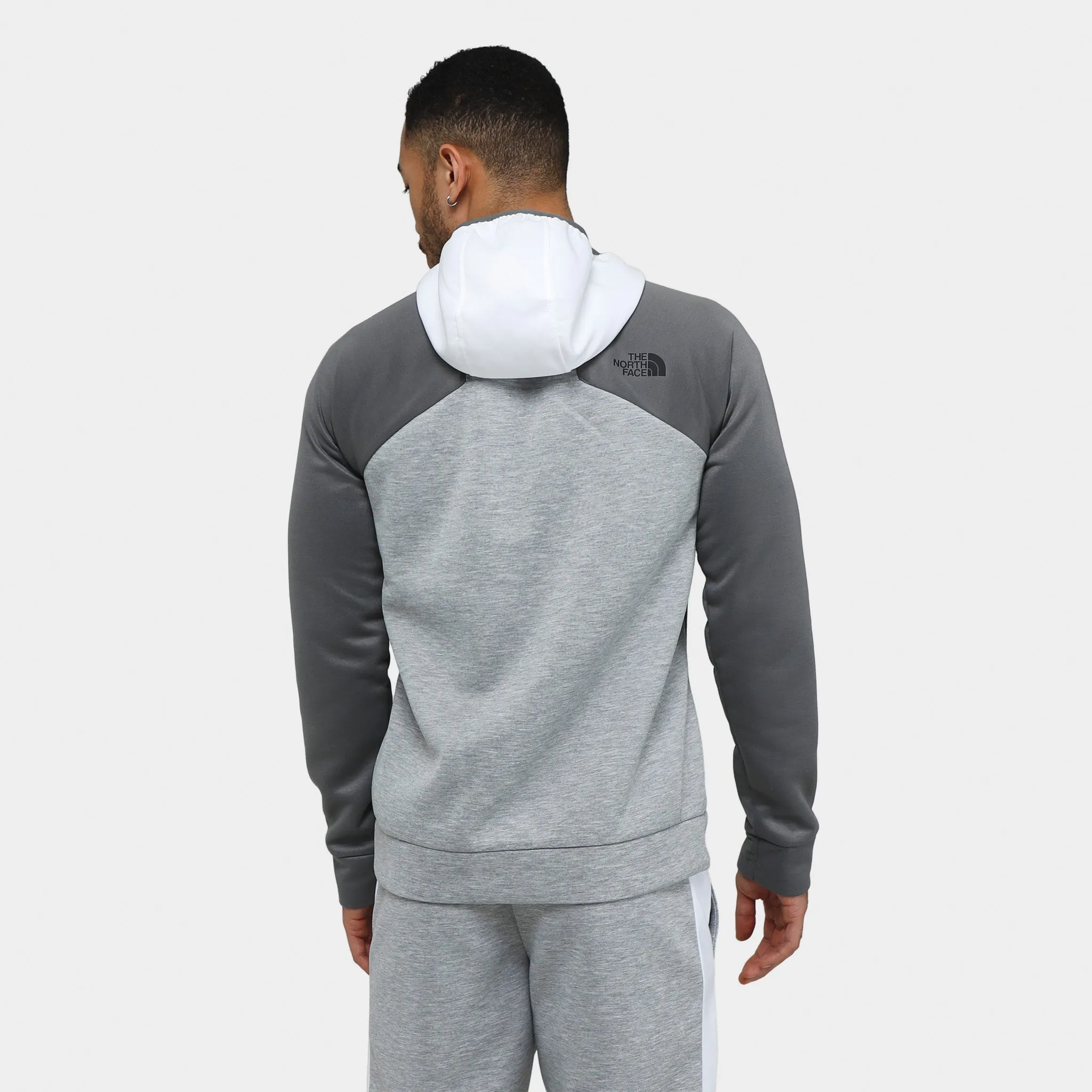 The North Face Kaveh Full-Zip Hoodie Light Grey Heather / TNF White sold by JD Sports product image thumbnail 2