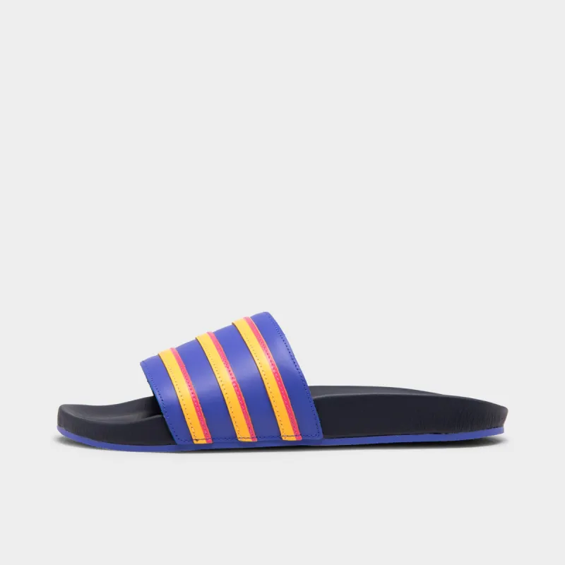 adidas x Eric Emanuel Adilette Slides Legion Ink / Sonic Ink - Sonic Gold sold by JD Sports