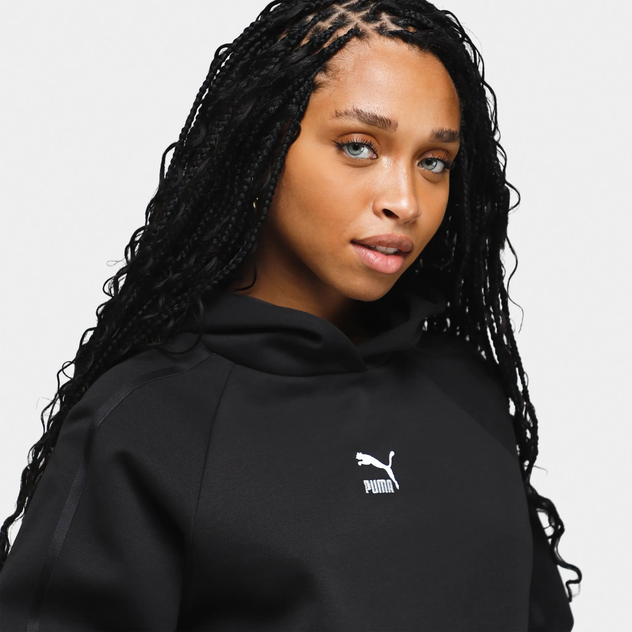 Puma Women's T7 Pullover Hoodie / Puma Black sold by JD Sports product image thumbnail 3