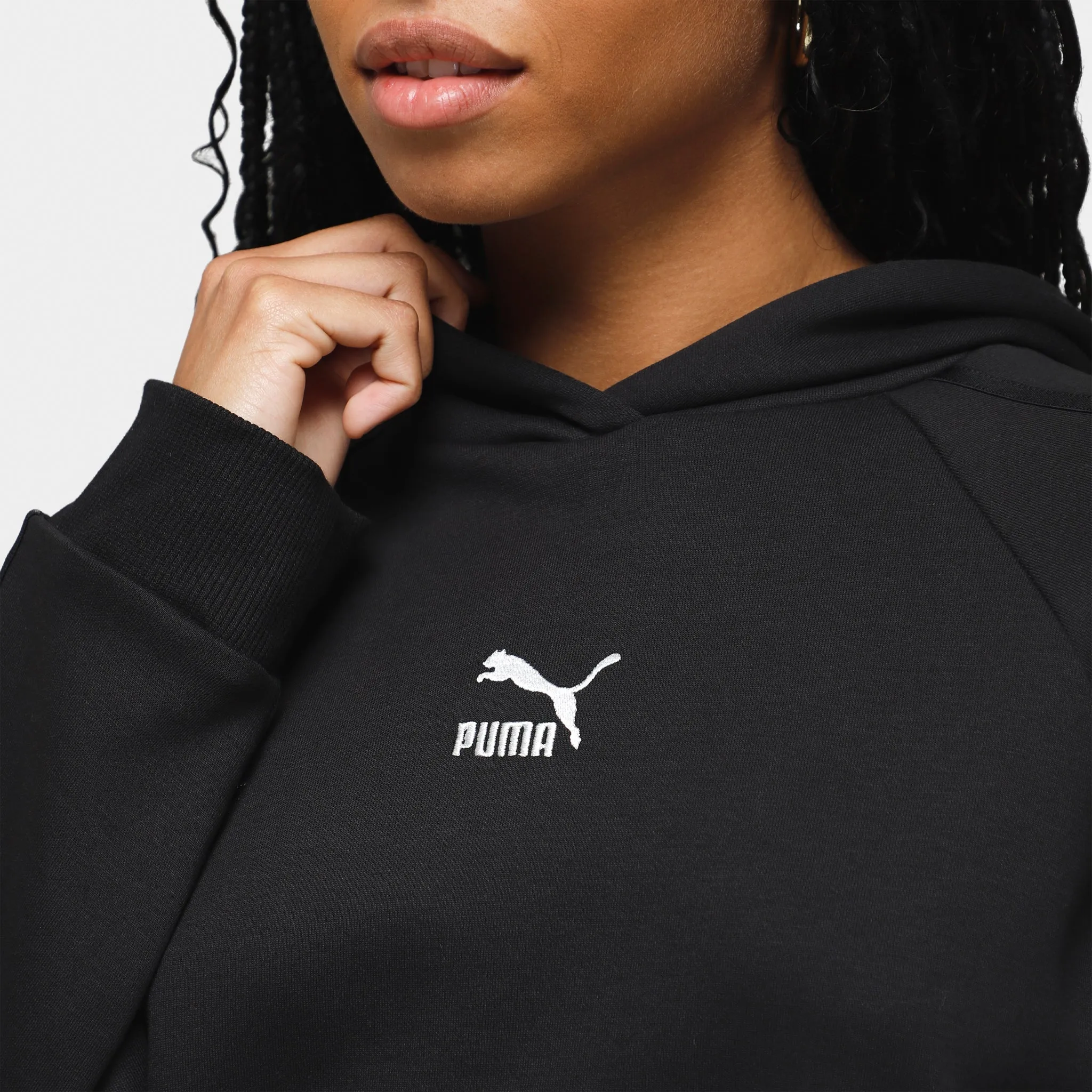 Puma Women's T7 Pullover Hoodie / Puma Black sold by JD Sports product image thumbnail 4